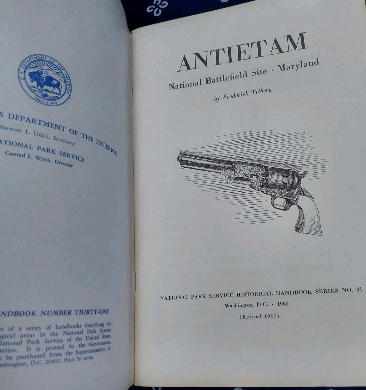 VTG Antietam National Battlefield Site Maryland Paperback book 1961