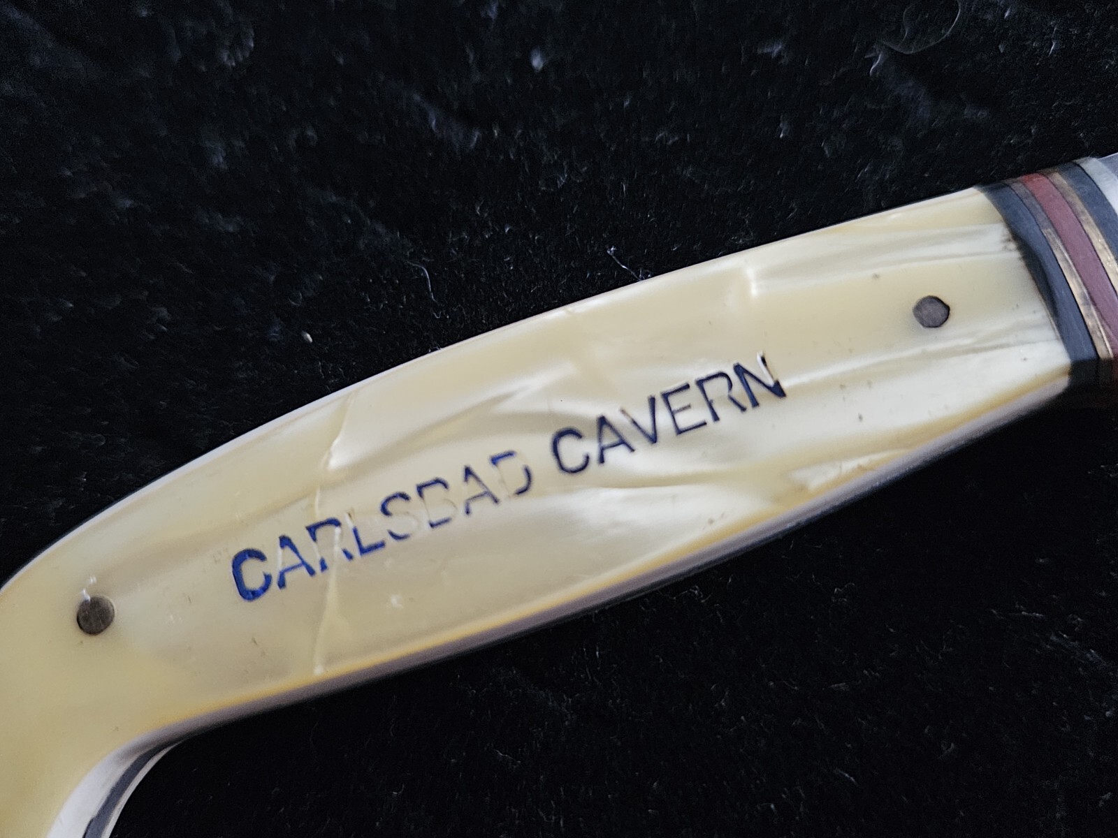 VINTAGE 1950s CARLSBAD CAVERN NAT’L PARK NEW MEXICO SOUVENIR WESTERN KNIFE USA