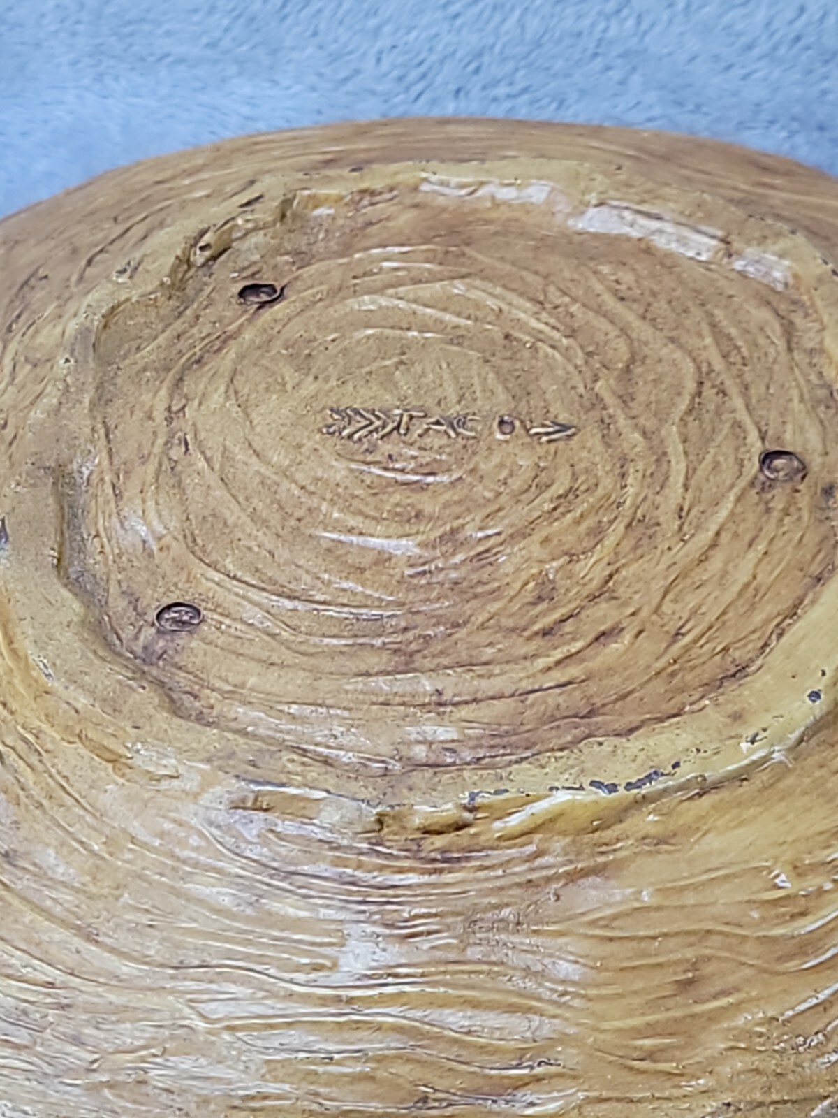 Vintage YELLOWSTONE National Park 3D Faux Wood Wall Hanging Souvenir Bowl TACO