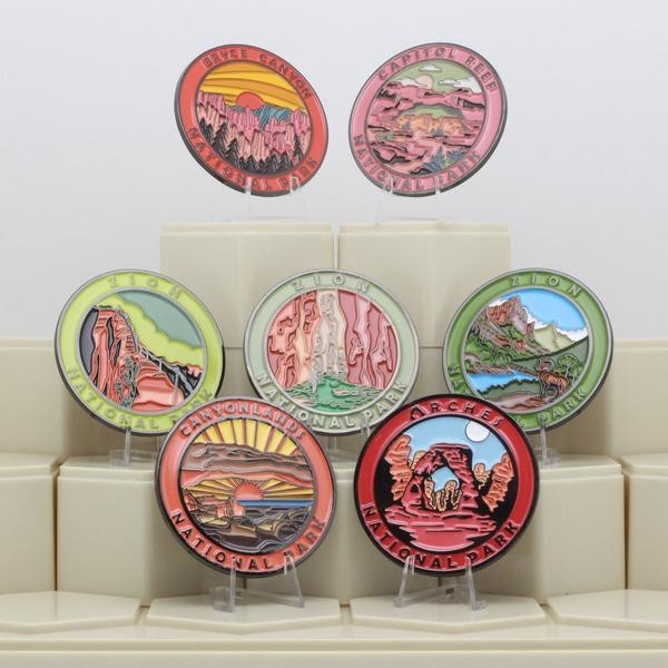 Cre8Travel Zion National Park Collectible Magnet – Enamel Finish, 52mm NEW