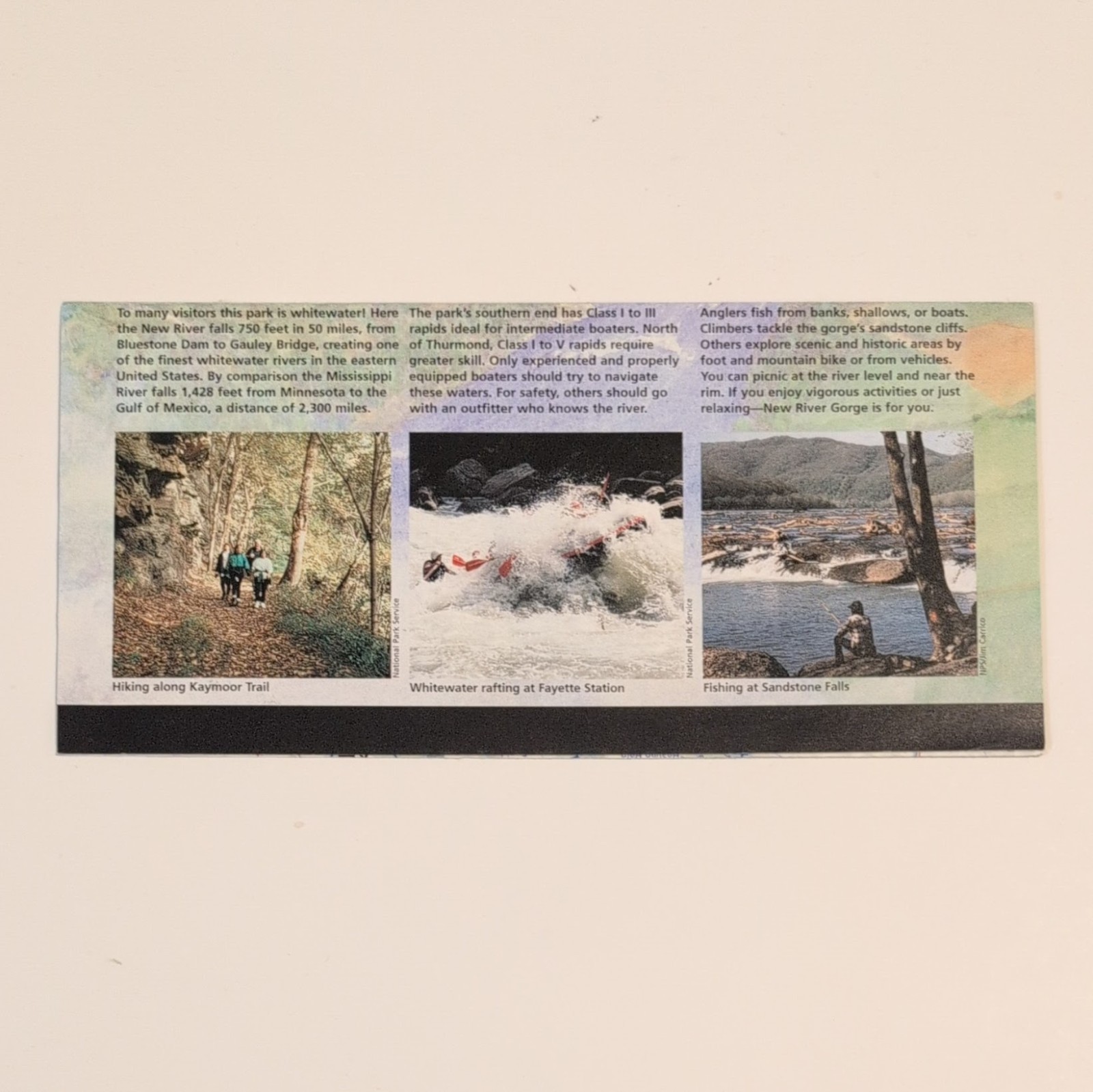New River Gorge National Park Service NPS Unigrid Brochure GPO 2004 Reprint 2004