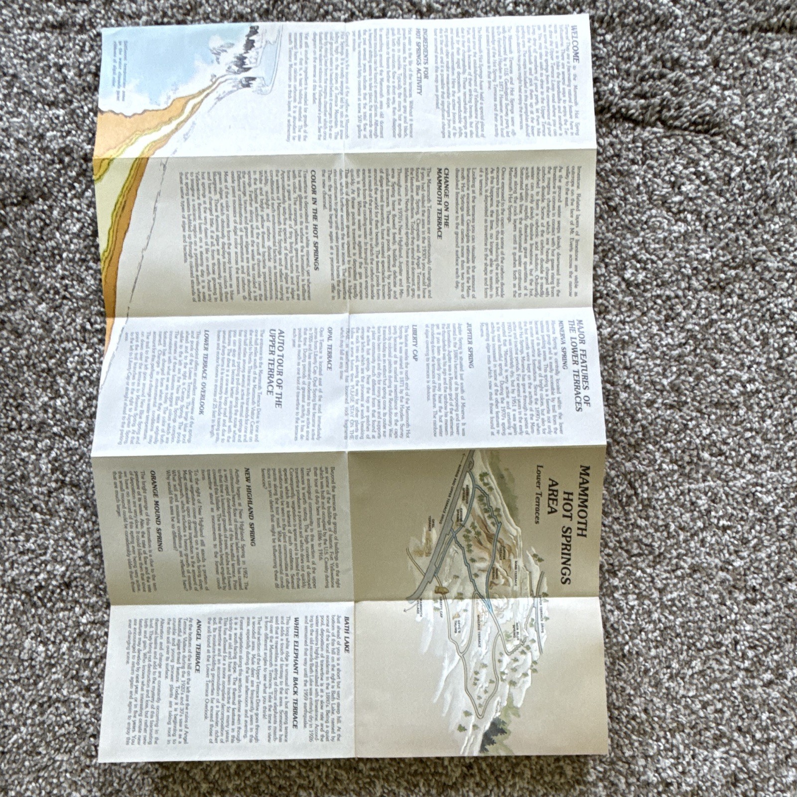 13 Yellowstone & Grand Teton National Park Fold-Out Maps/Brochures 1972-77.