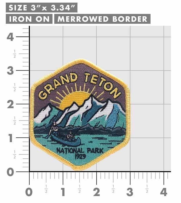 Grand Teton National park Patch Iron-On Applique Souvenir Gift