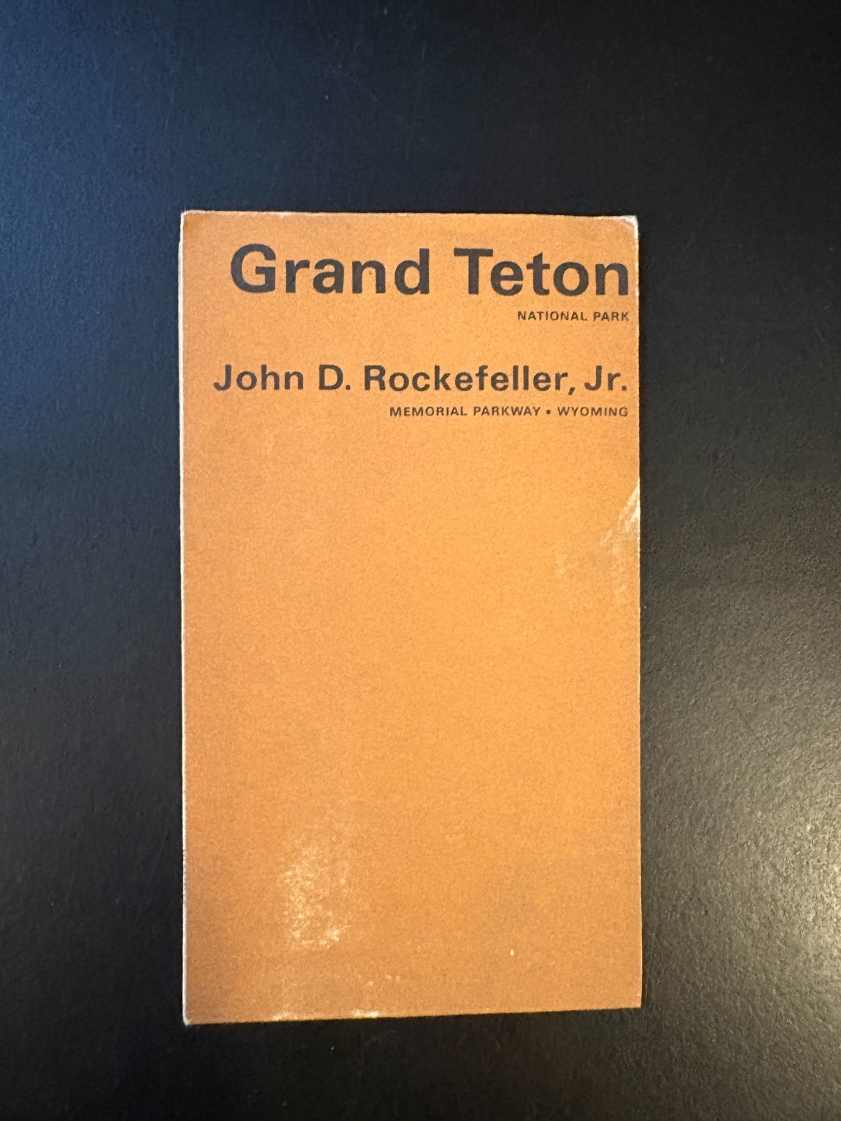 Grand Teton National Park Wyoming – Fold Out Brochure Map Ephemera 1970’s