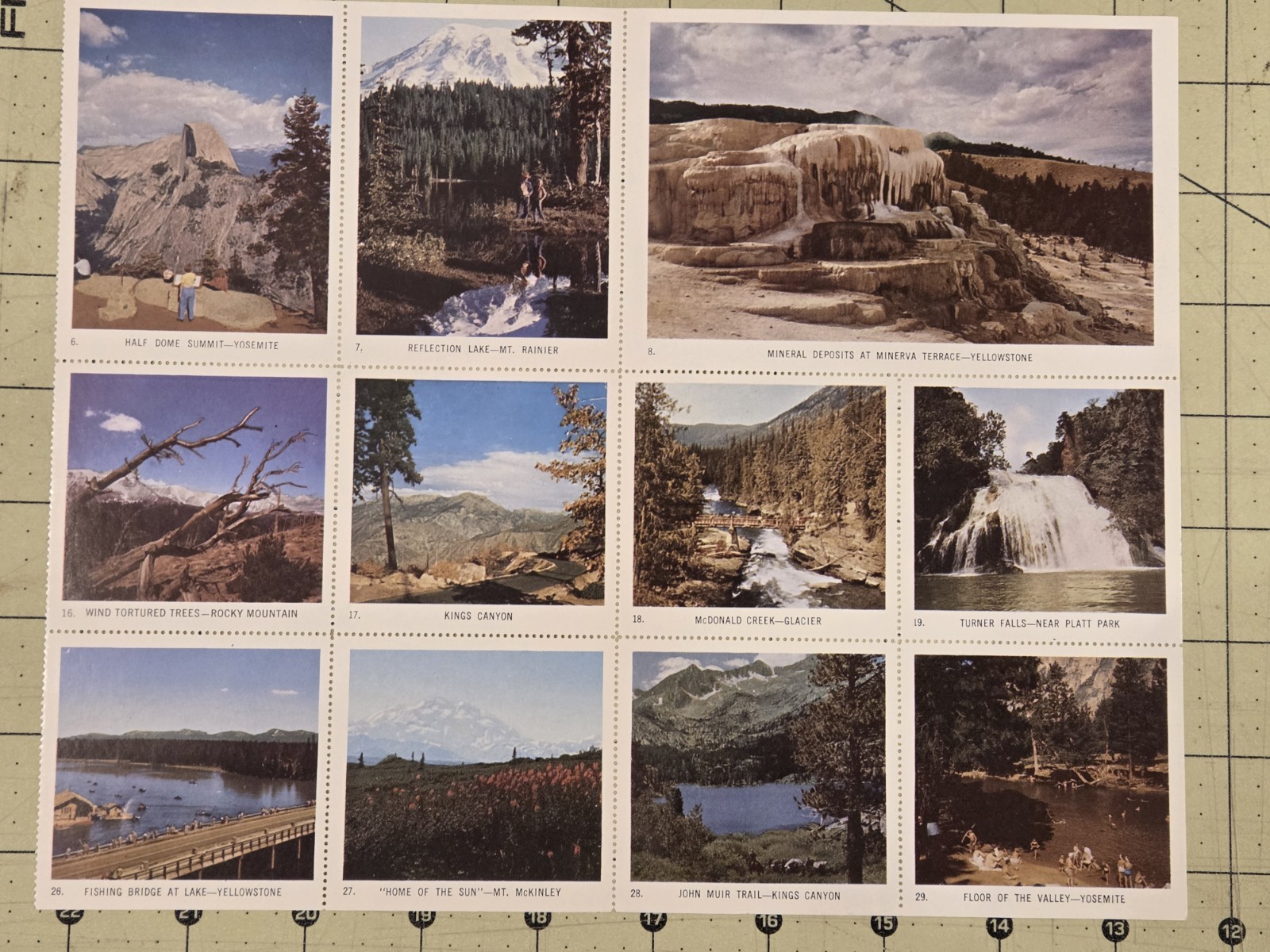 National Park Wonderlands 1957 64 Page Unused Sticker Booklet