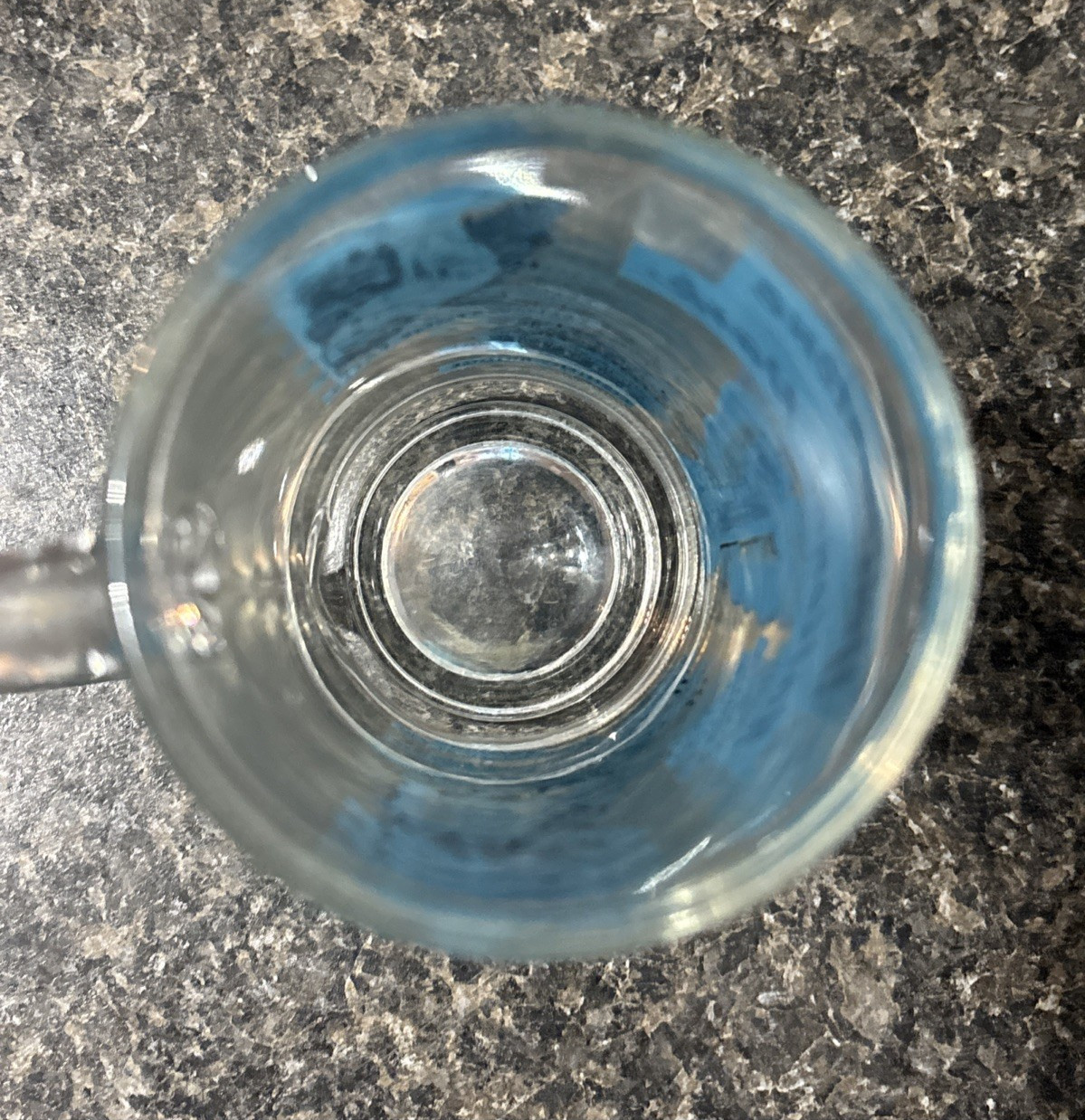 Vintage Blue and Black Yellowstone National Park Old Faithful Glass Mug souvenir