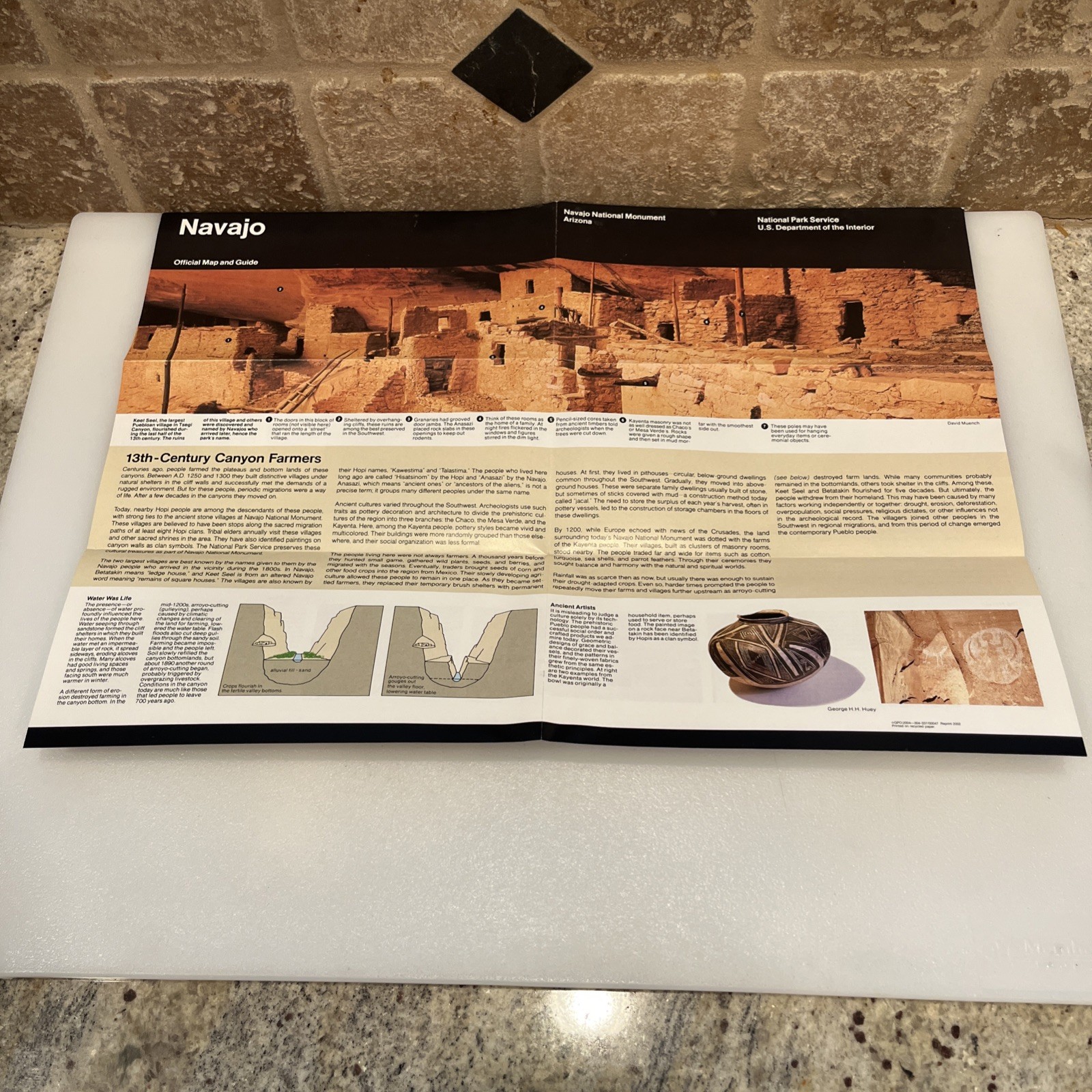 Navajo National Monument Unigrid Brochure Guide NPS US Dept Of Interior Arizona