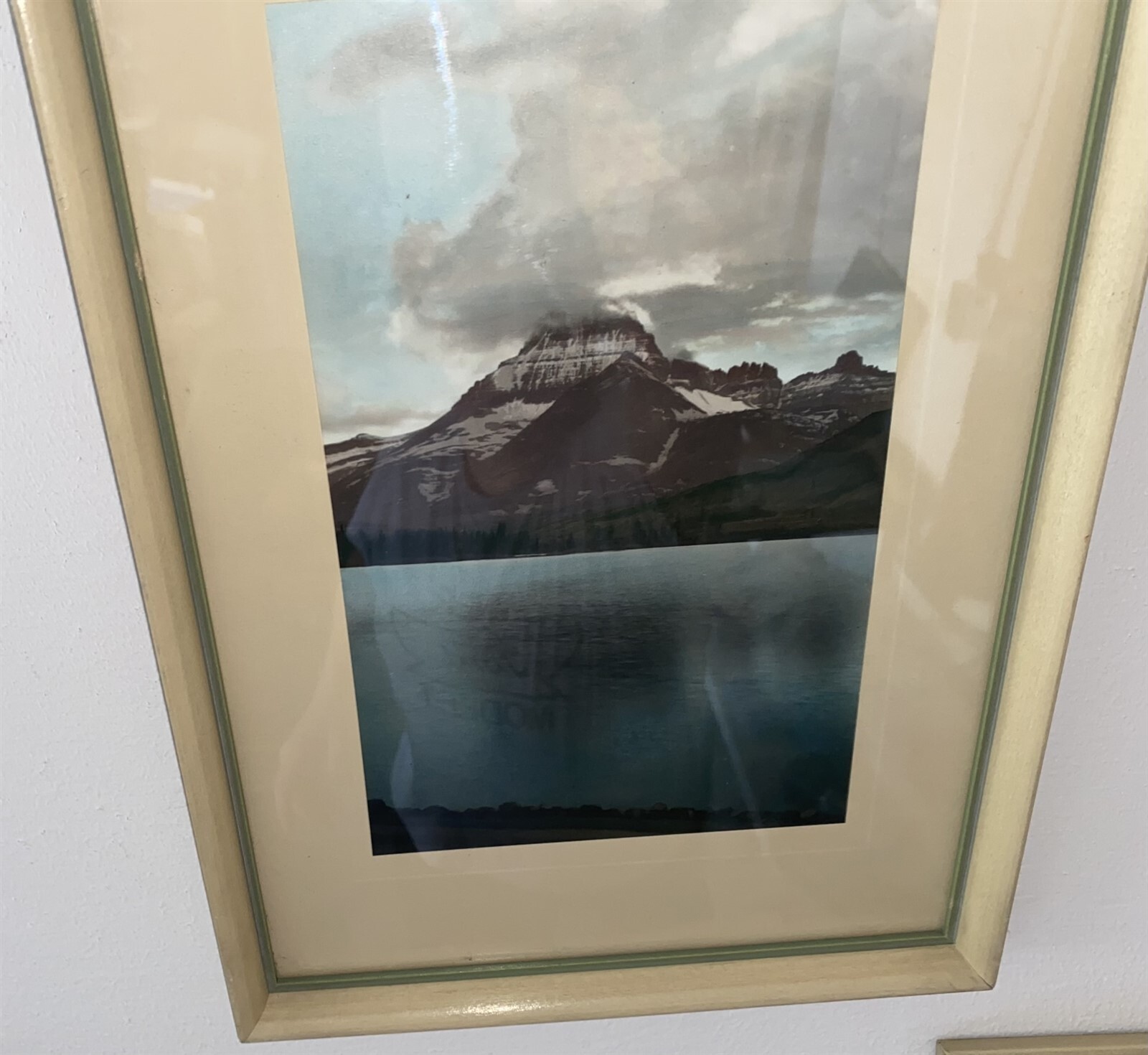 3 Vintage 1940’s-50’s framed Photographs Glacier National Park & Waterton Lakes