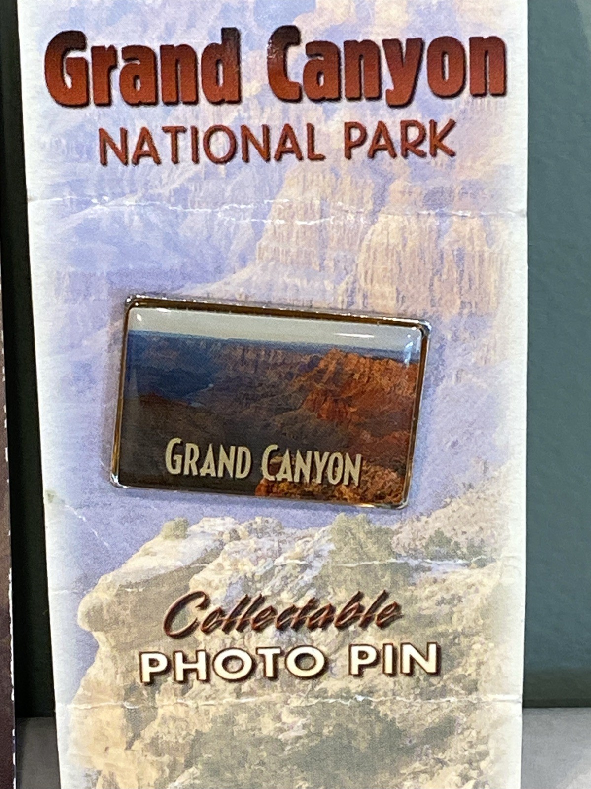National Park Photo Lapel Pin Lot Yellowstone Crater Lake Grand Canyon, Impact