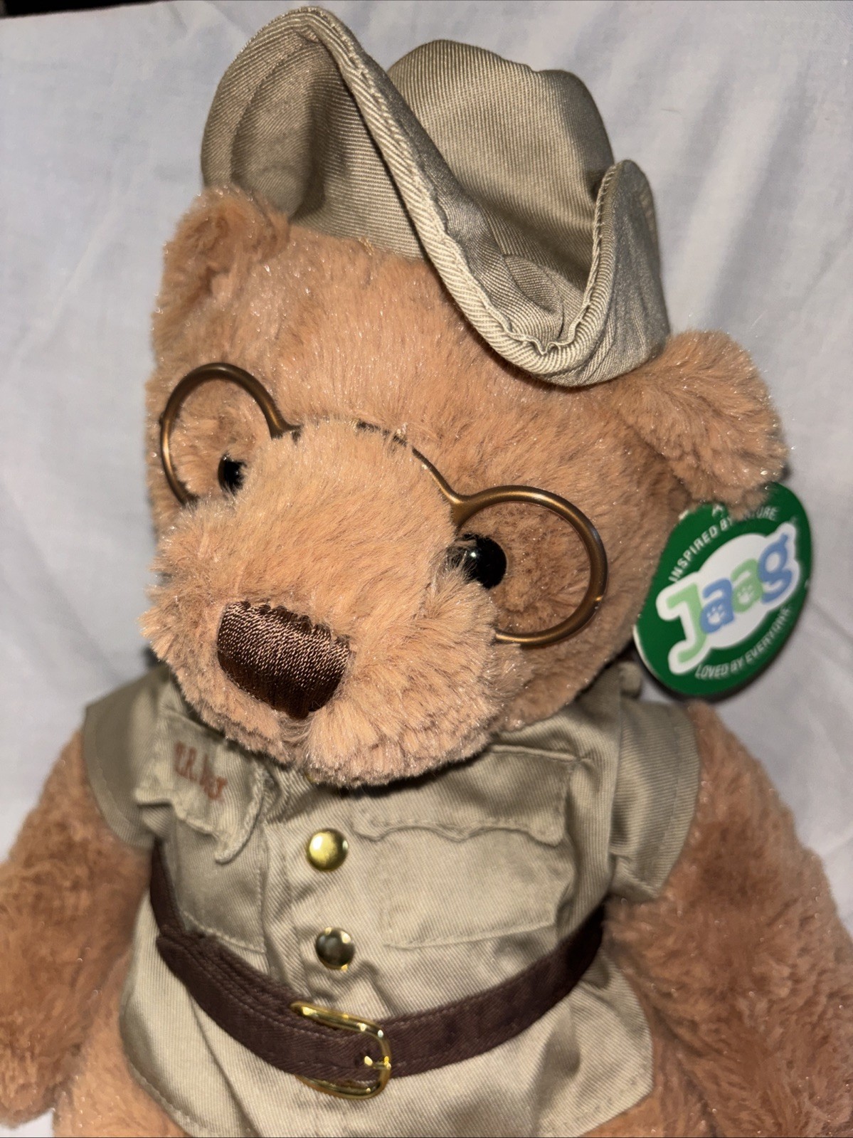 Yellowstone National Park Teddy Roosevelt Bear Glasses Plush With Tag!!