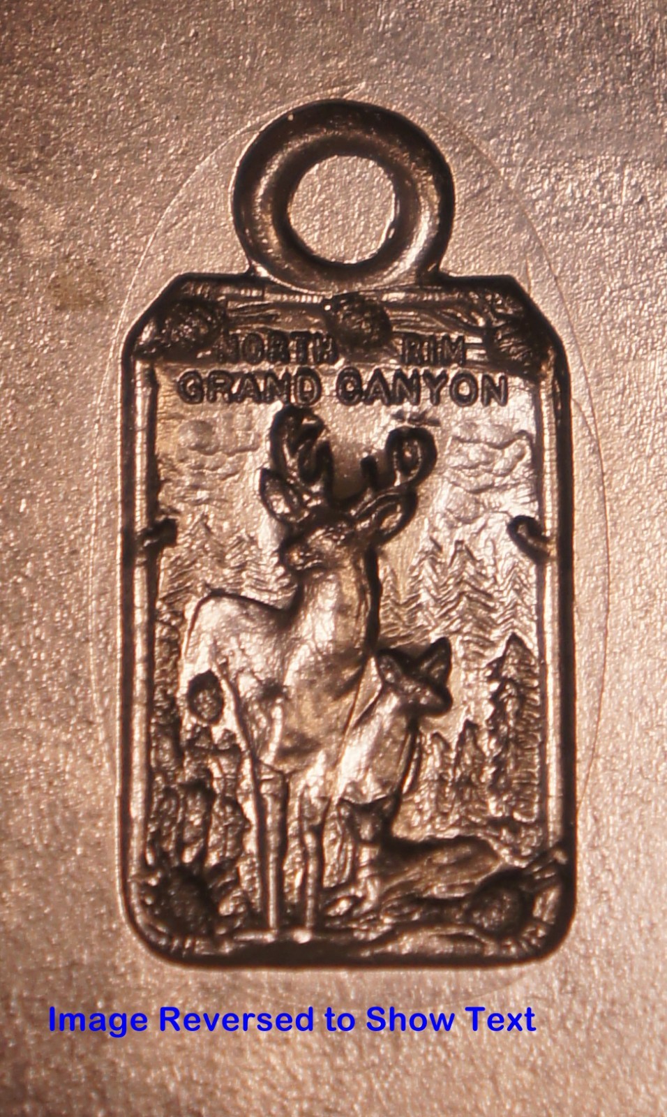 1932 NORTH RIM GRAND CANYON Deer Charm STEEL STAMPING DIE Robbins RH371 * AS IS