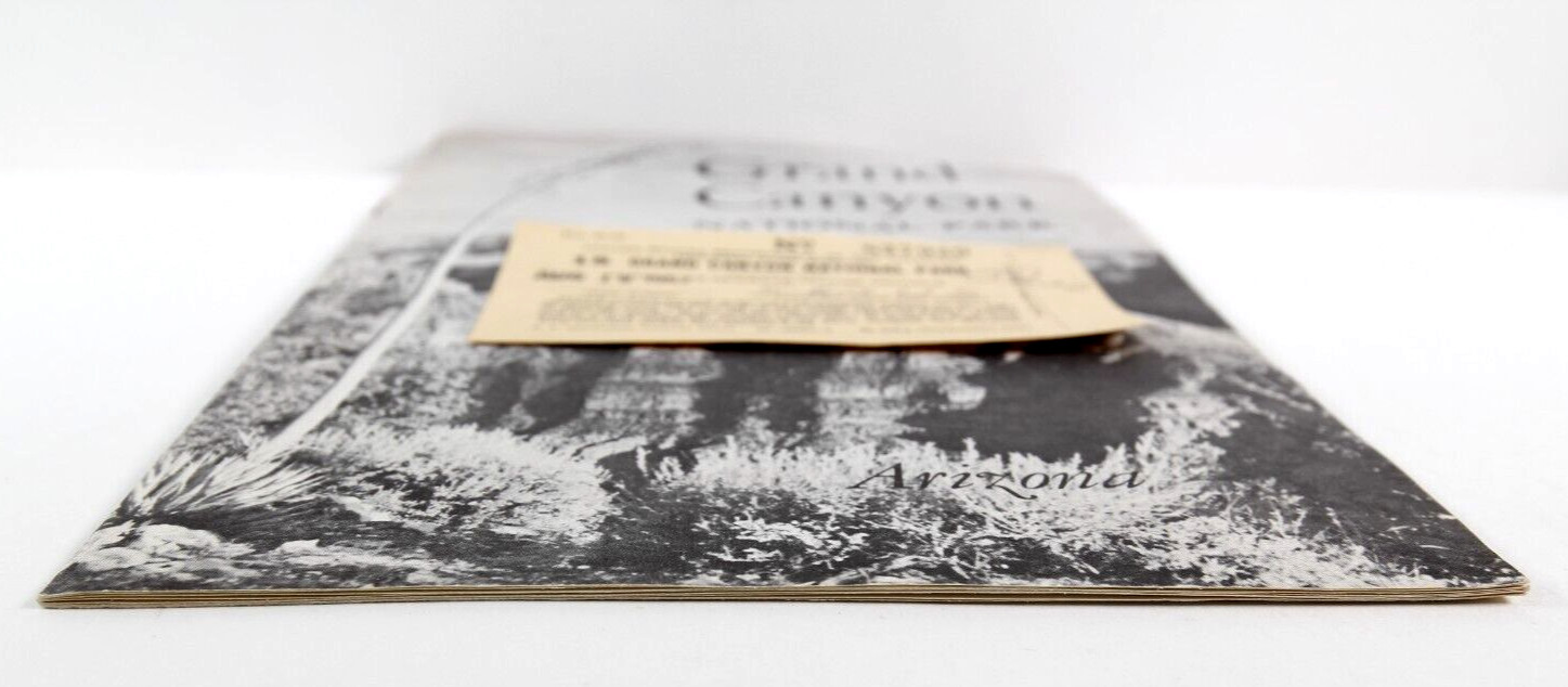 Grand Canyon National Park Brochure 1957 and 1952 Car Permit Arizona