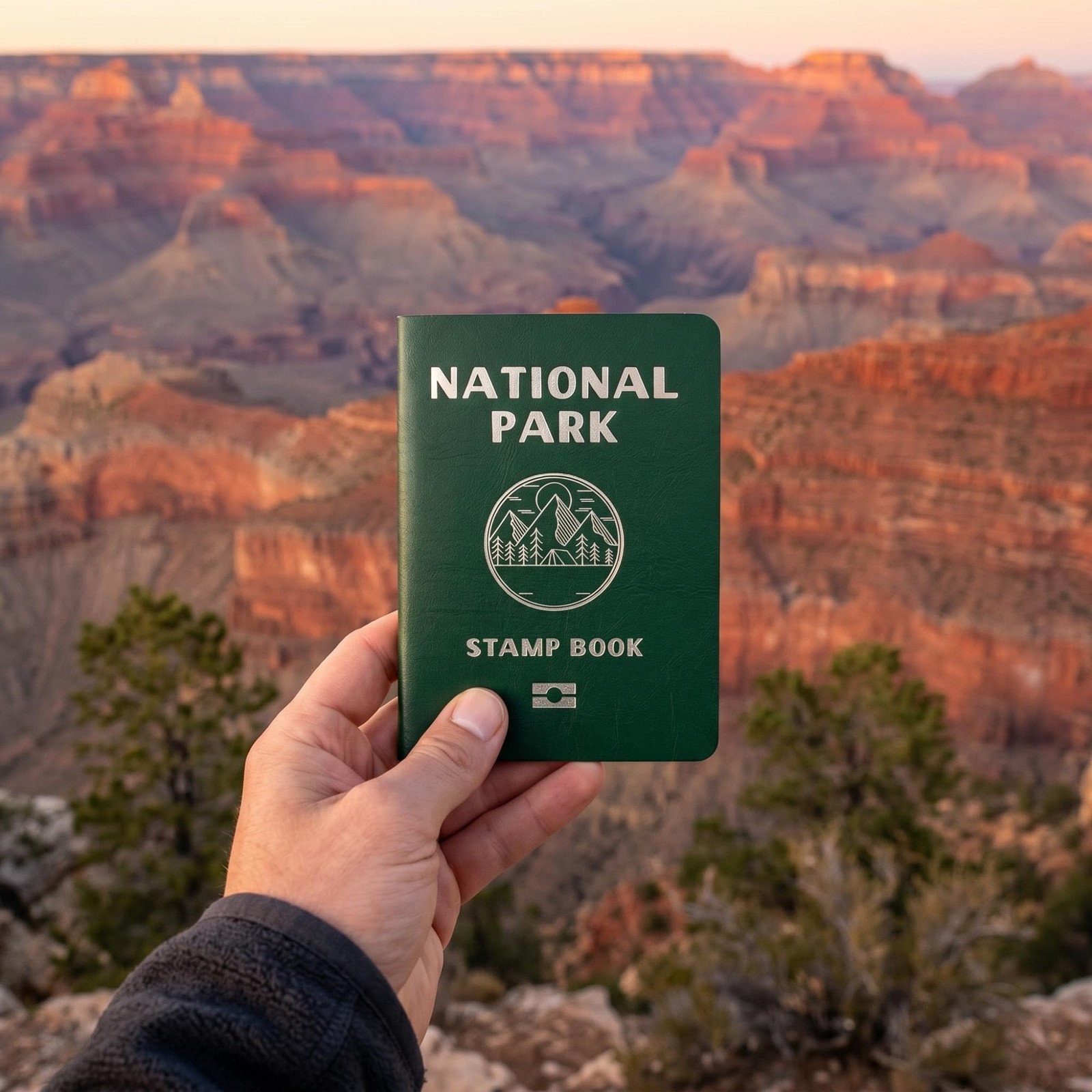 National Parks Stamp Book with Sticker Set PassportSized National Park Book w…