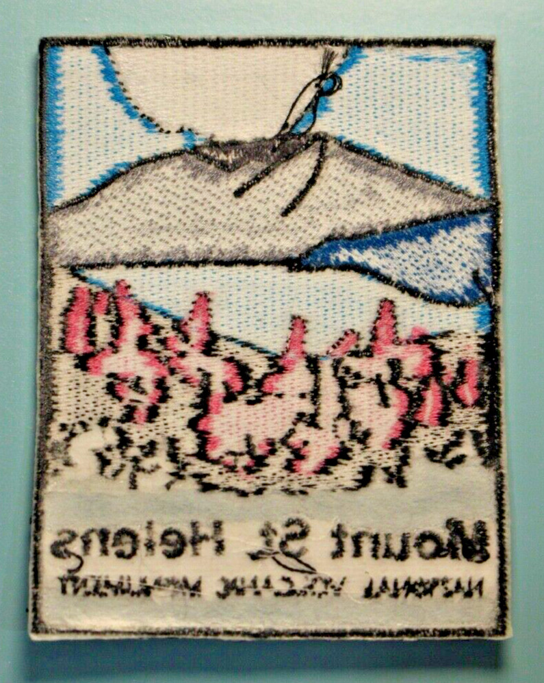 Rare Vtg Mount St. Helens National Volcanic Monument Landmark Iron Sew On Patch