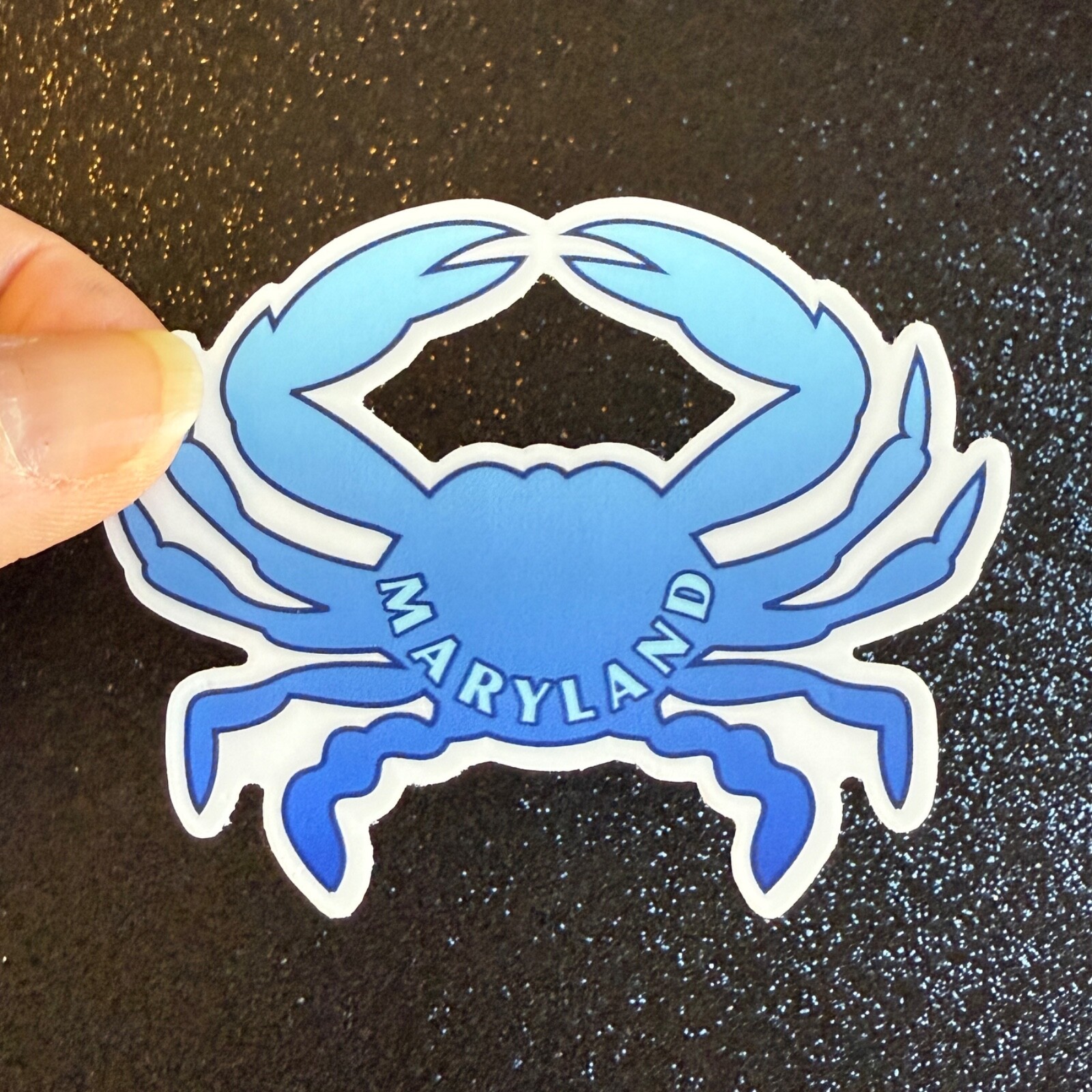 Maryland Blue Crab Weatherproof Vinyl Sticker