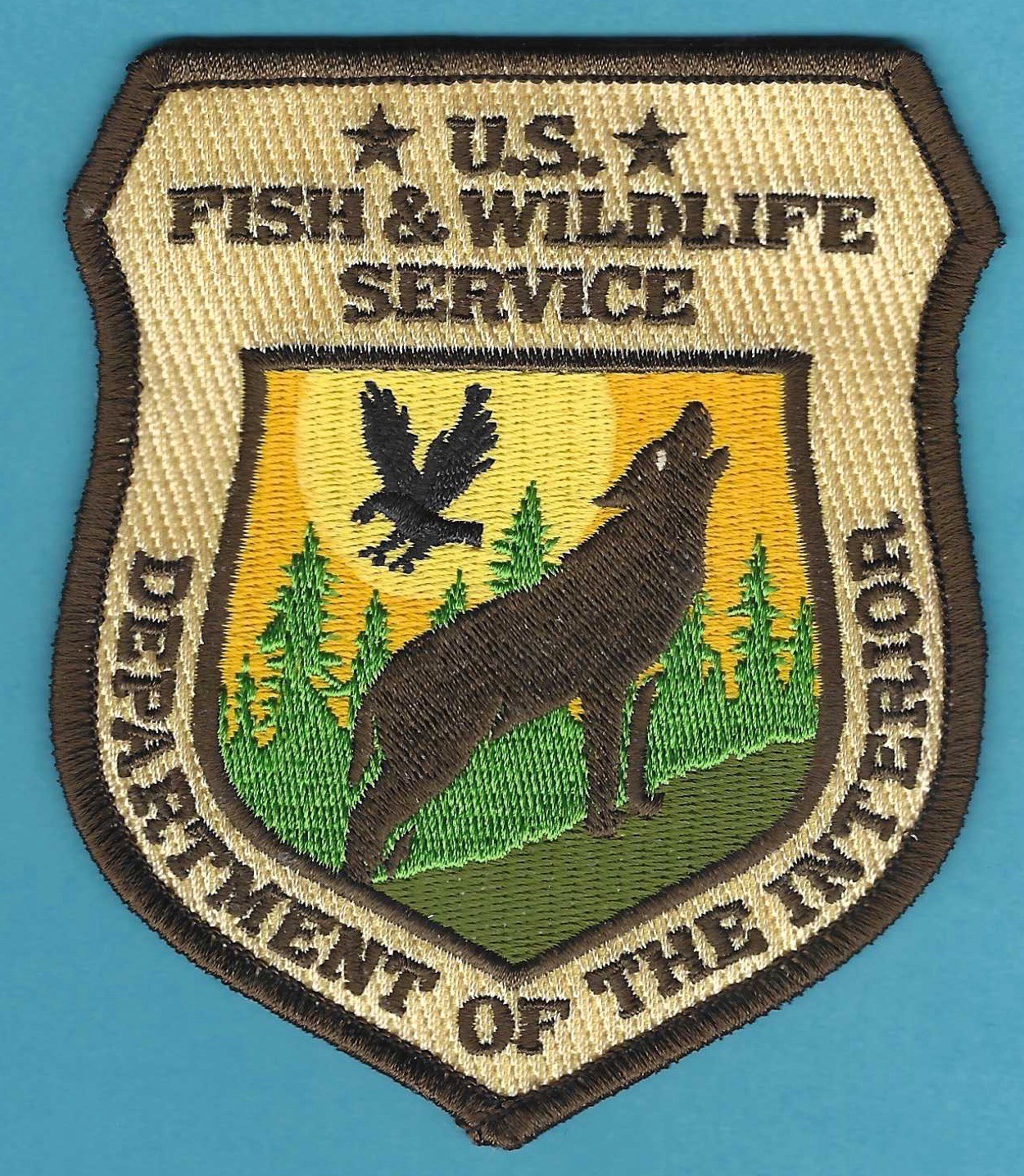 UNITED STATES FISH AND WILDLIFE SERVICE DEPARTMENT OF INTERIOR PATCH WOLF