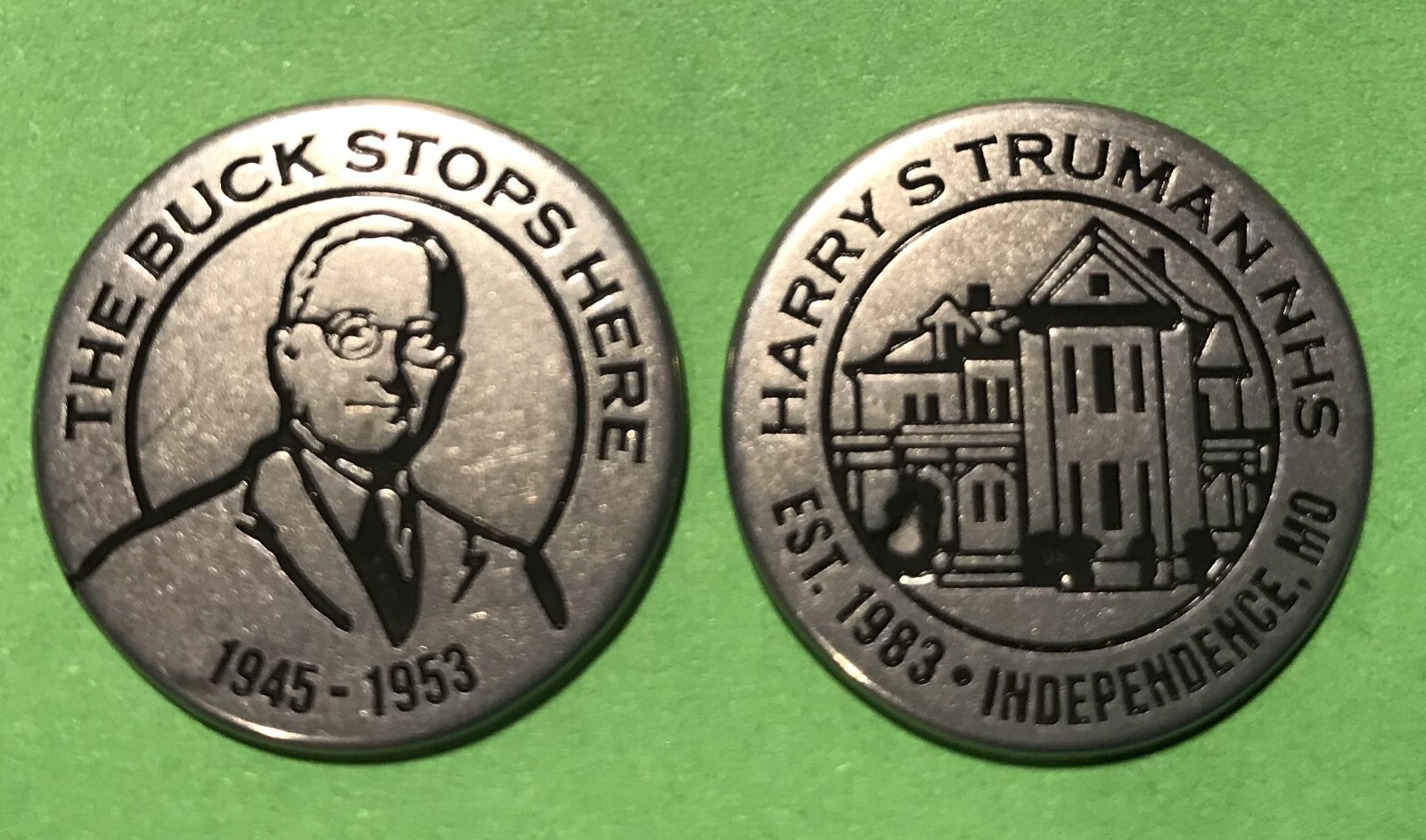 Harry S. Truman National Historical Site Slogan Token
