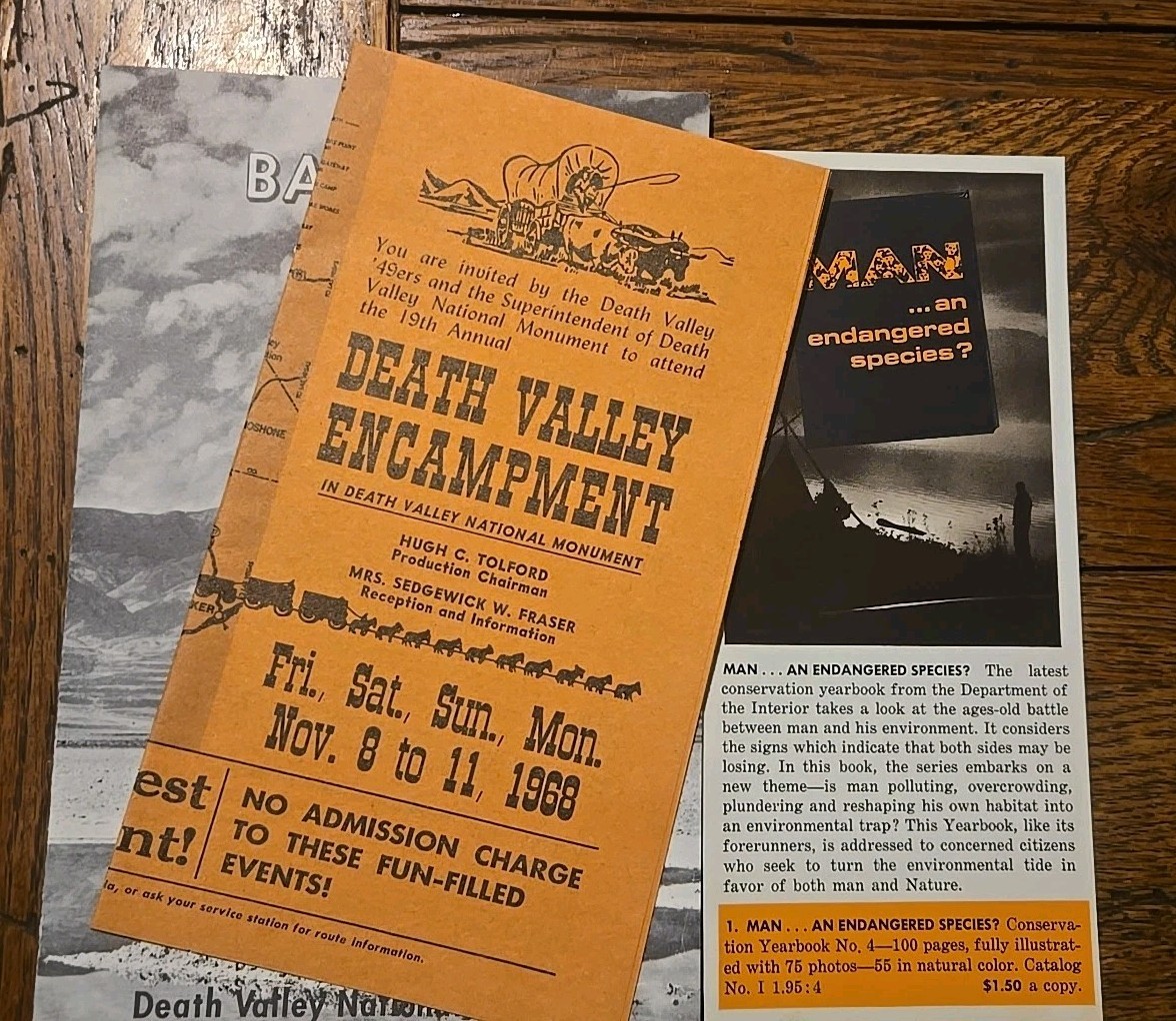Vintage Badwater Self- Guiding Auto Tour Death Valley California 1968 Brochure
