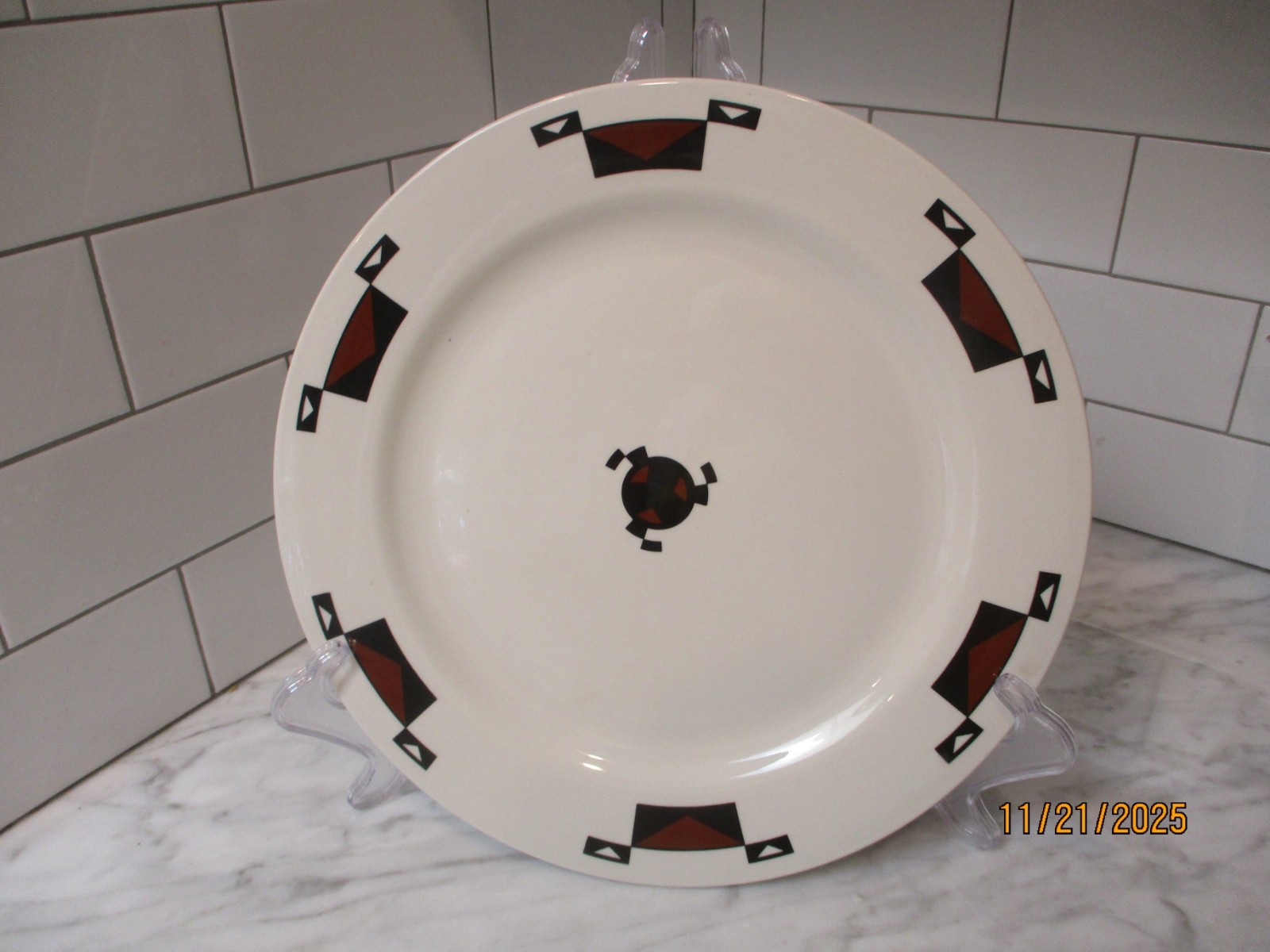 Vintage Yosemite AHWAHNEE Round Platter (12 Inches) Sterling China Co.