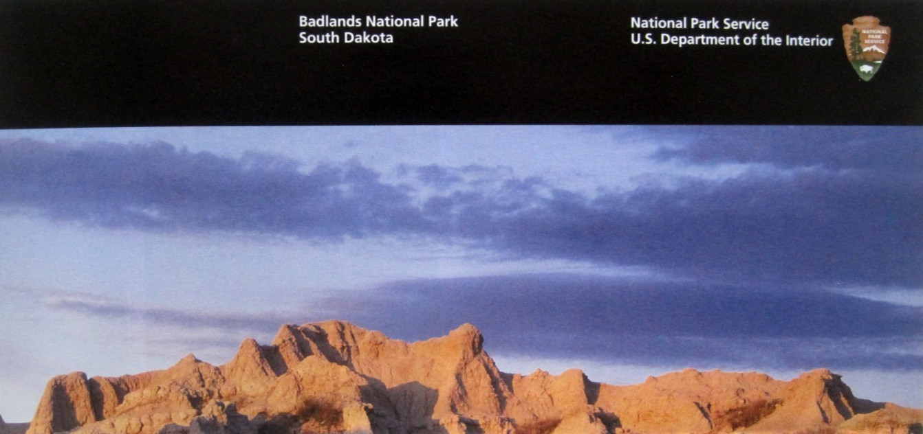 Badlands National Park South Dakota National Park Service Unigrid Brochure Map