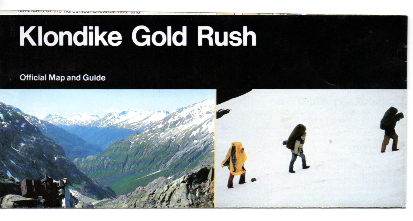 RARE/Two Vintage 1999-2000 Talkeetna, Alaska & Klondike Gold Rush Pamphlets