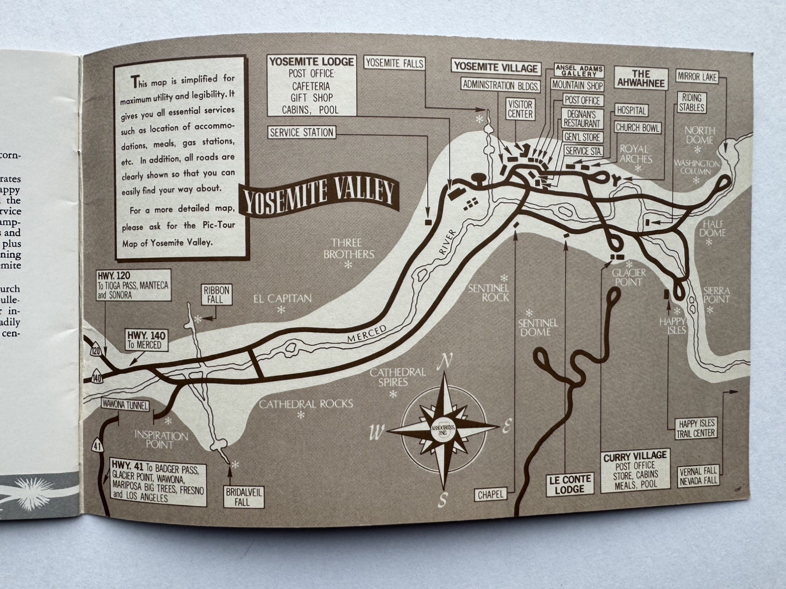 1955 Yosemite National Park Travel 28-page Booklet Photos Map Yosemite CA