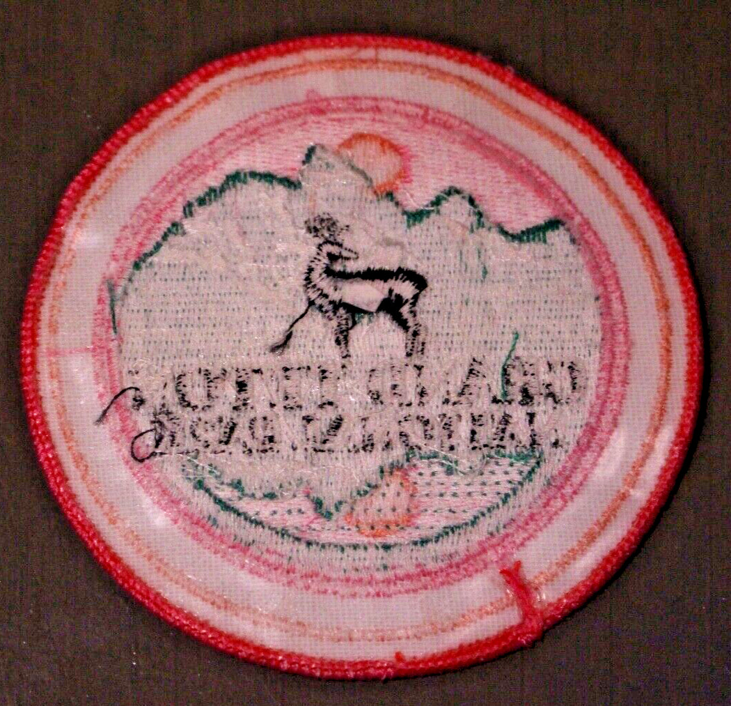 Rare Vtg Grand Teton National Park Patch Sew Iron On Wyoming Mountain Range 4″