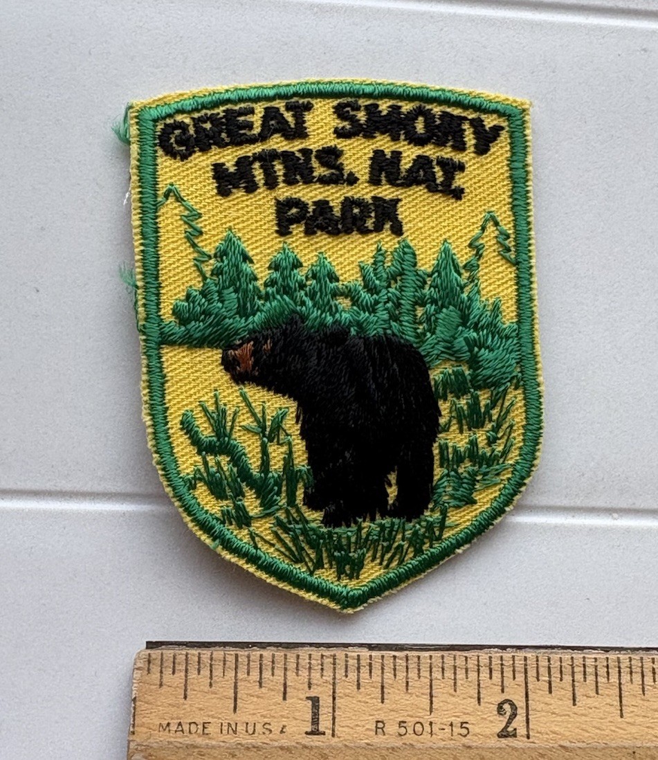 Great Smoky Mtns. Nat. Park National Park Black Bear Embroidered Sew-on Patch