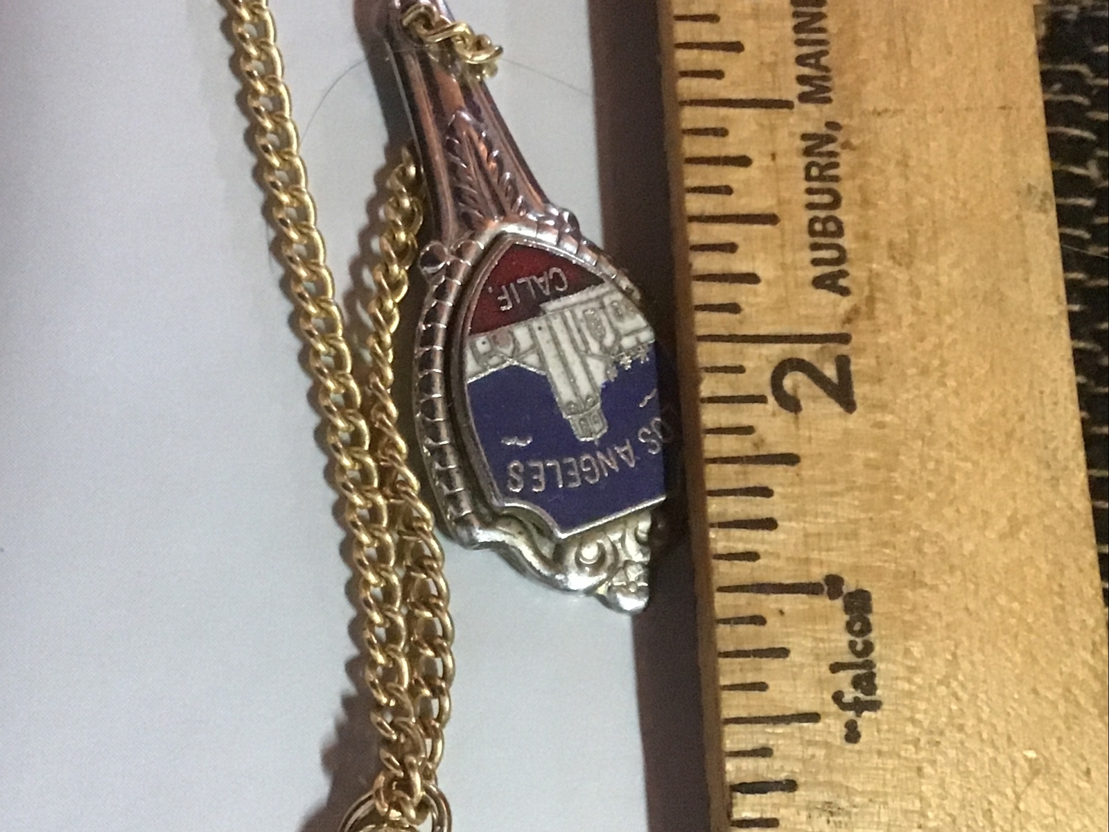 La County 1910 Fair Pendant Sterling Douglas Usn Jet Charm & Unnamed College Etc