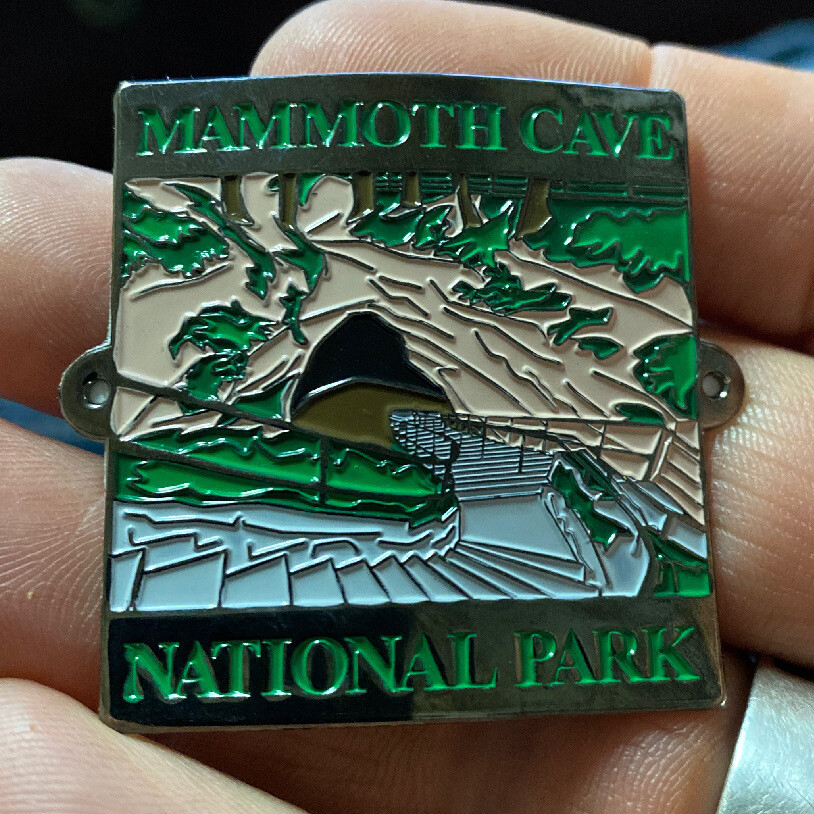 Mammoth Cave National Park walking Hiking Medallion NEW staff Kentucky