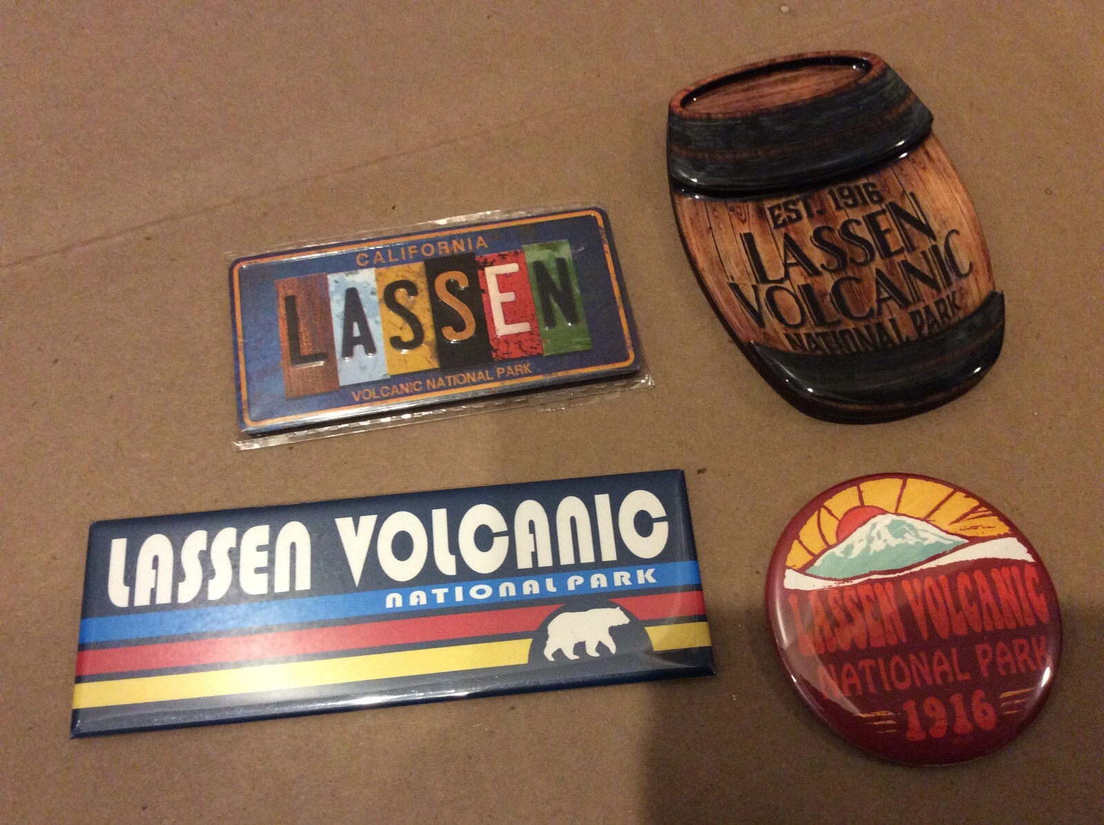 Lot of 5 Lassen Volcanic National Park Decorative Magnets
