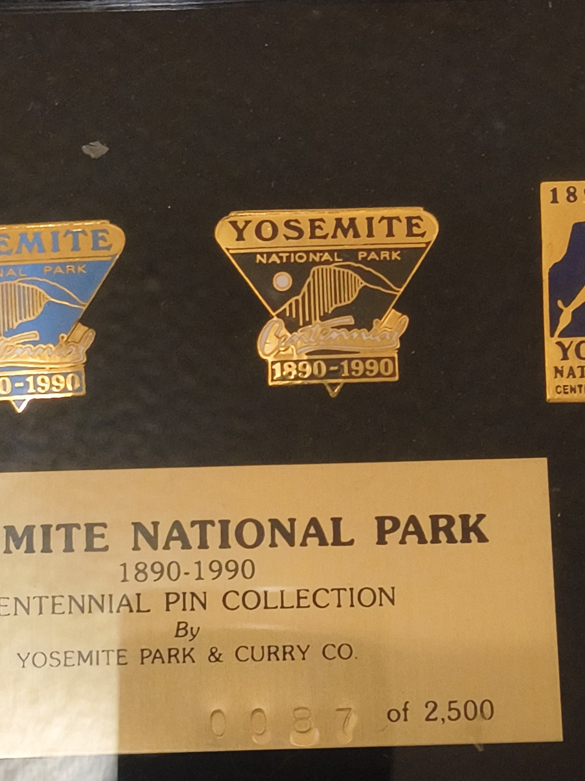 1890-1990 Yosemite National Park Centennial pin Collection – 87/2500 –