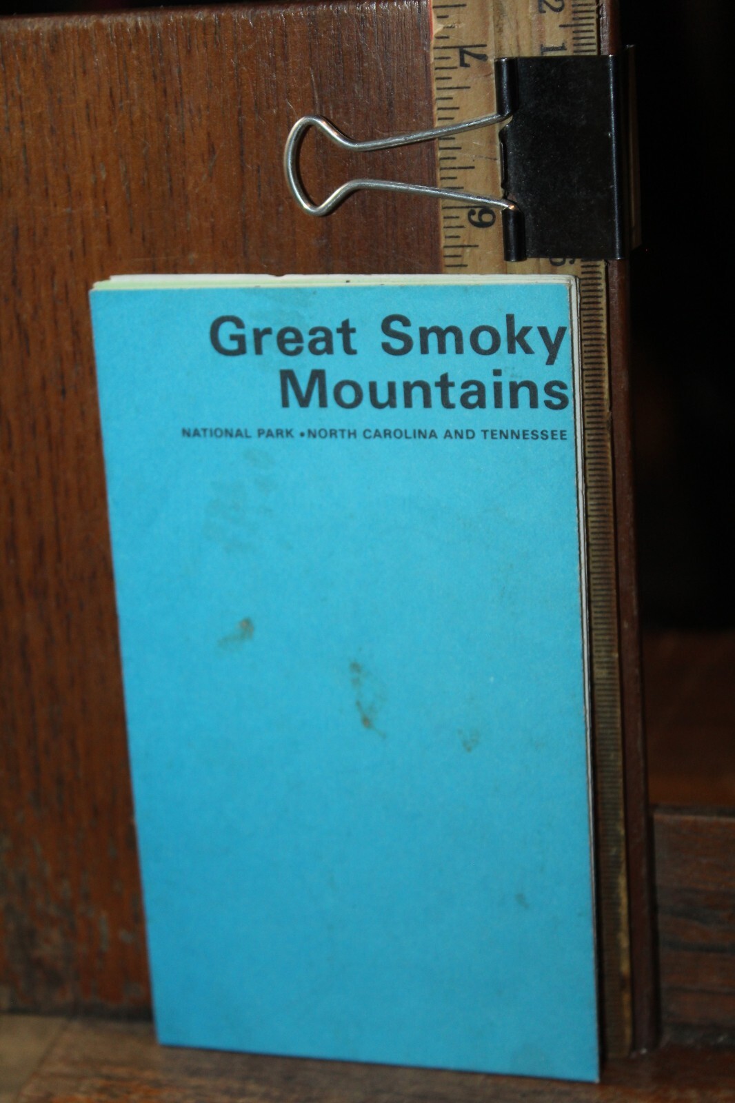 Vintage National Park Travel Map Brochure Great Smoky Mountains 1978