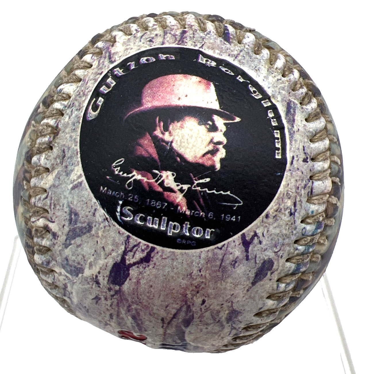 Mount Rushmore National Memorial Souvenir Baseball Gutzon Borglum South Dakota
