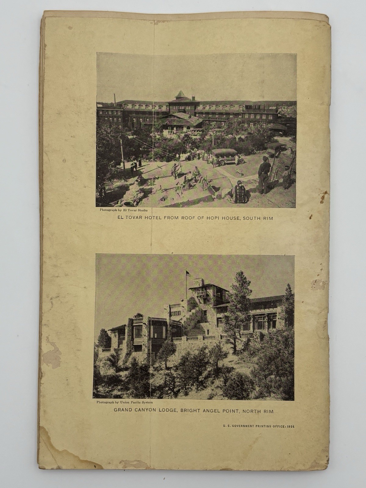 1931 Grand Canyon Department of the Interior Travel Guide Maps and Fred Harvey