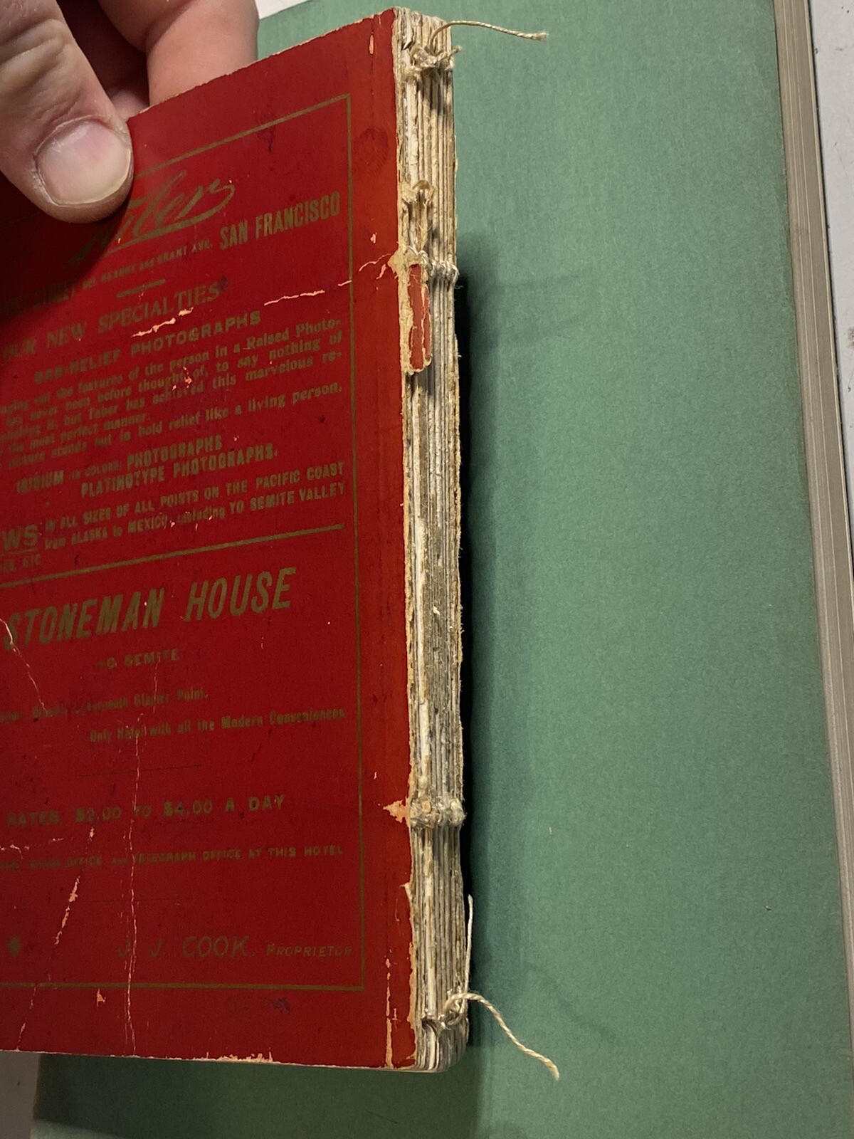 J.M. Hutchings Guide “YOSEMITE and BIG TREES of CA” 1894 W/ MAP National Park