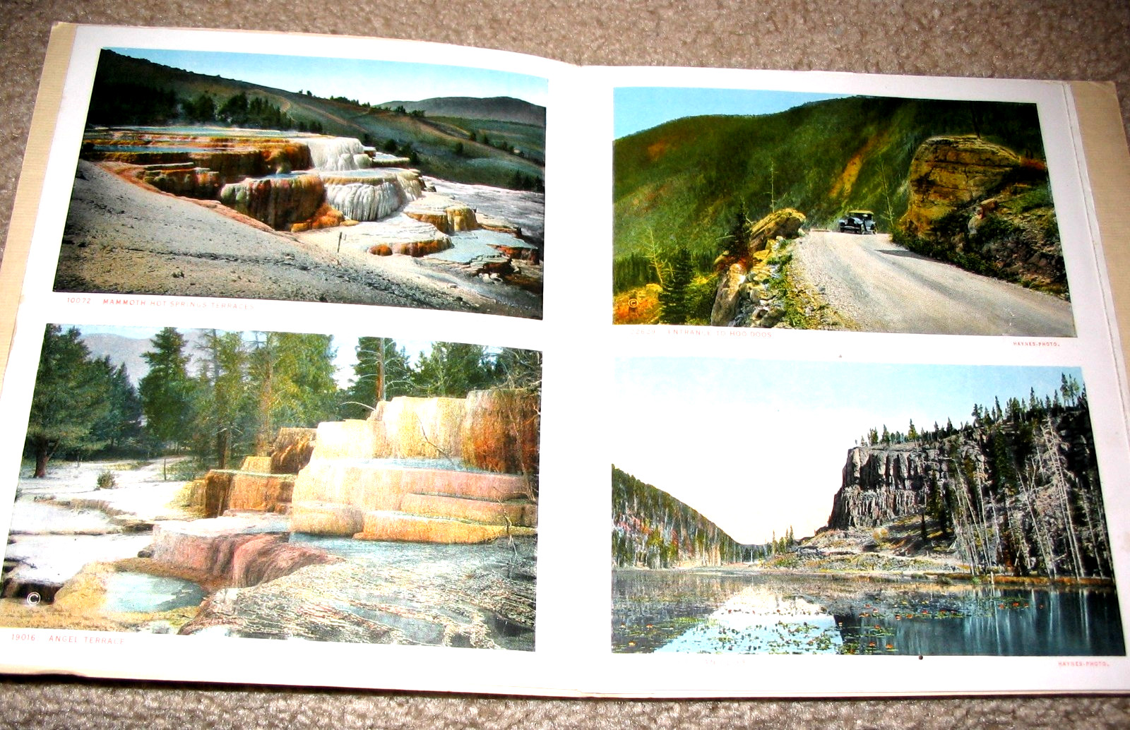 Early Haynes Souvenir Book of Yellowstone National Park Vintage Gems Brochure