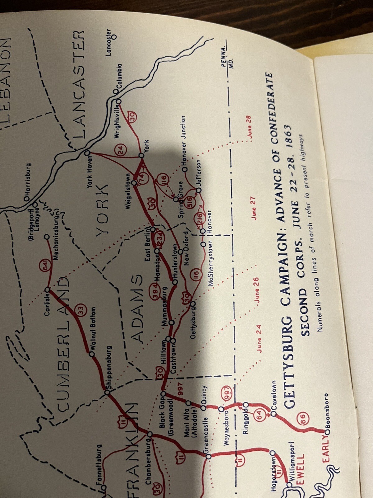 Gettysburg- 1954 Guidebook – Illustrated, Maps – Civil War Lot 3 Booklets