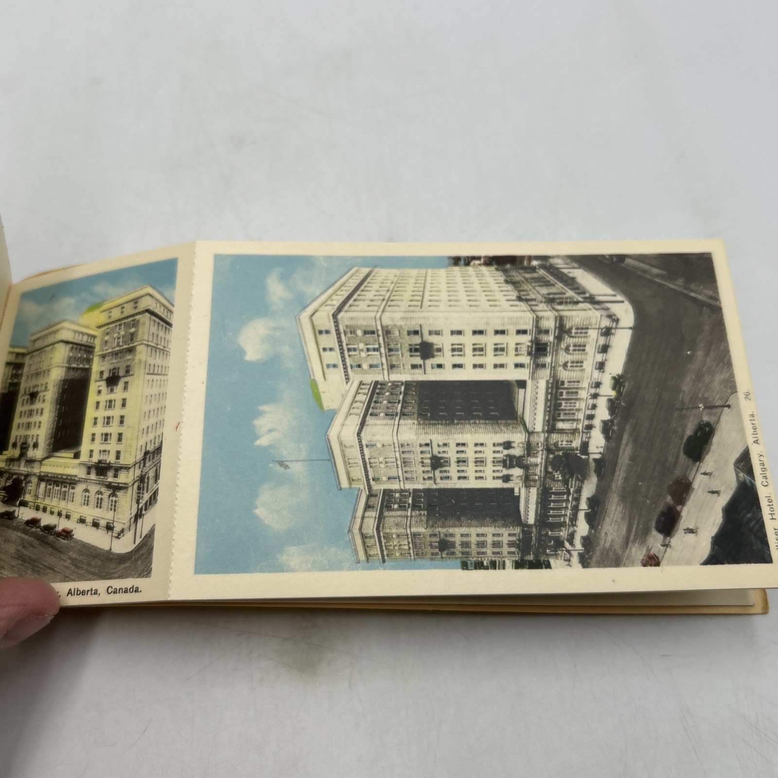 Vintage Souvenir Of Calgary Miniature View Album 1930s Post Cards Set of 10
