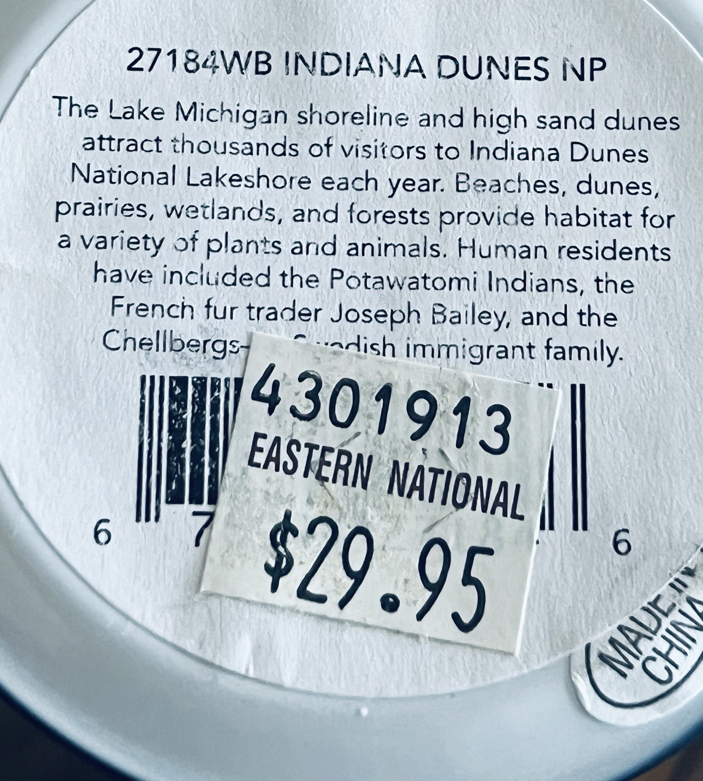 NEW Indiana Dunes National Park Travel Souvenir Thermos Stainless Steel 16oz !