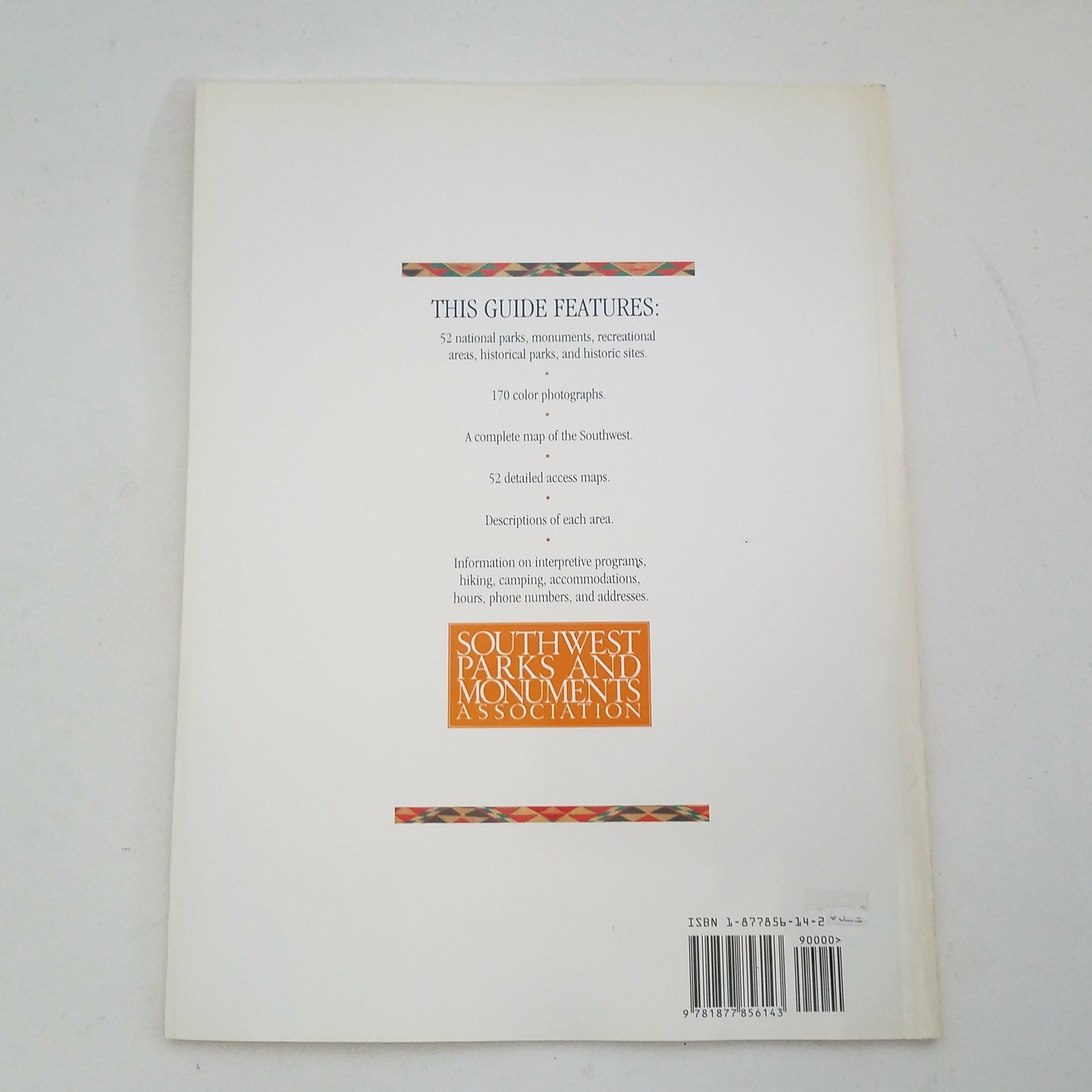 The Guide To National Parks of The Southwest Revised And Updated 1996 187785614