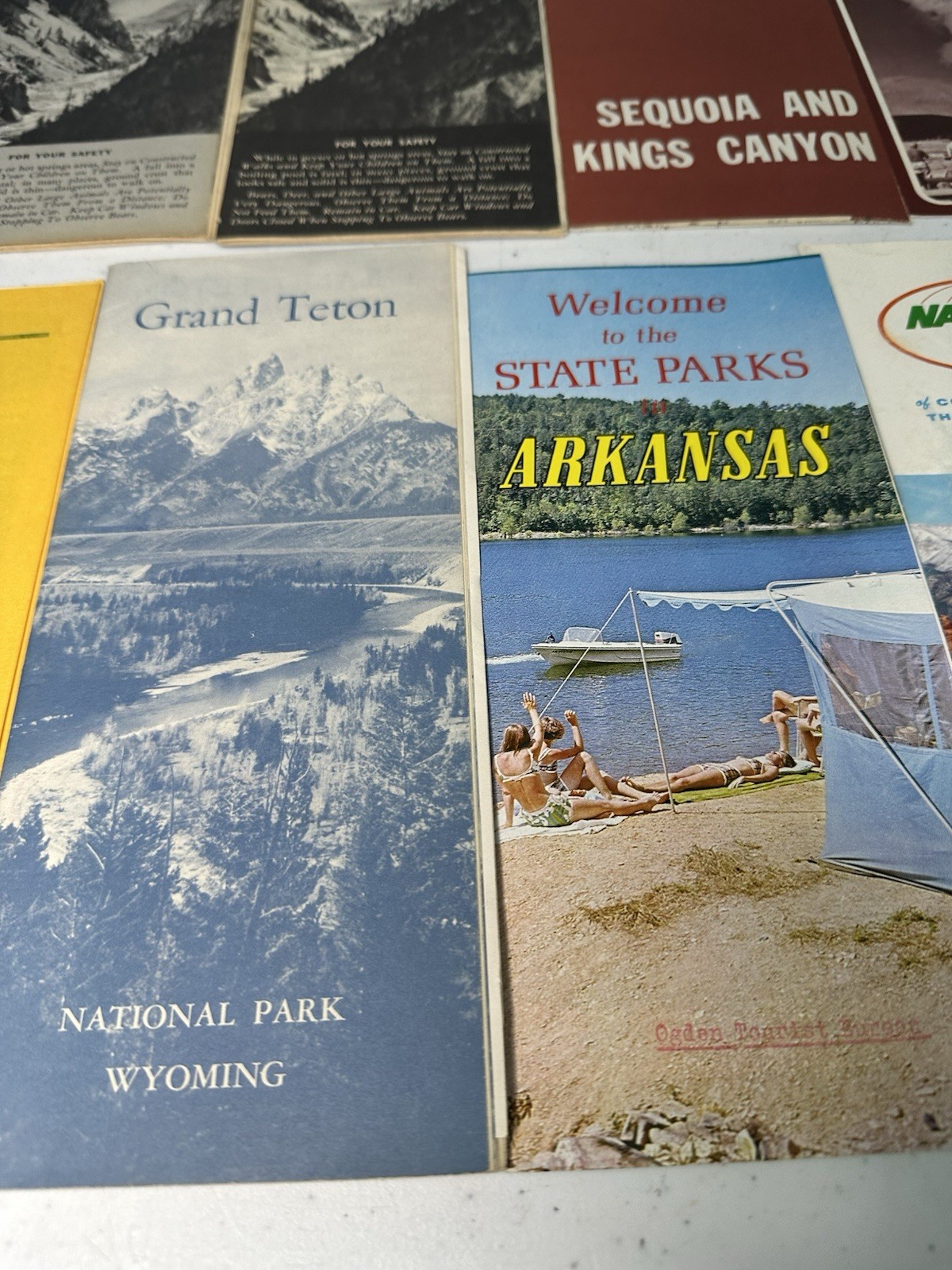 NATIONAL PARKS BROCHURES 1960’s-70’s Yellowstone National Forrest’s Lot Of 19
