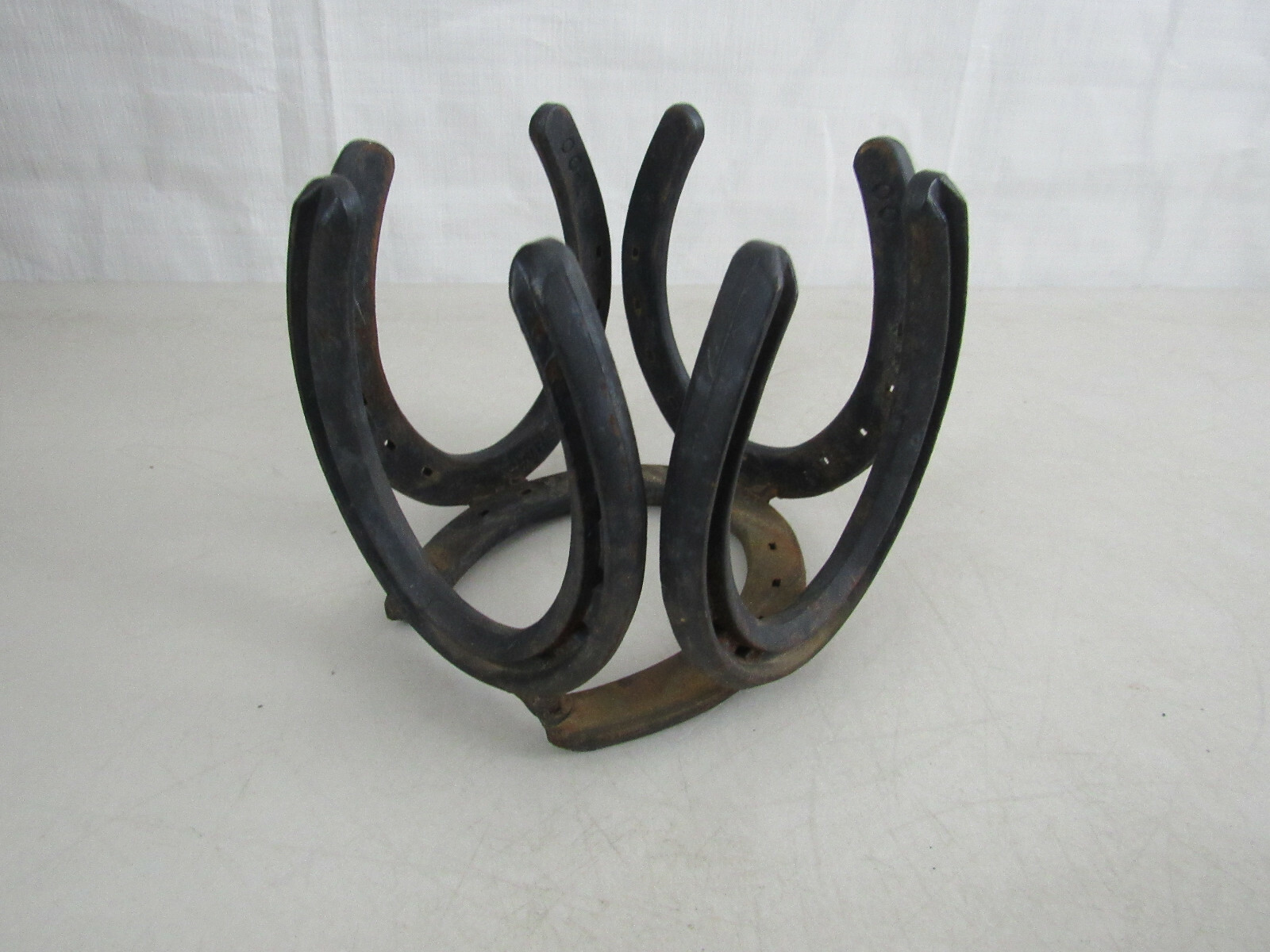 Little Big Horn Battlefield Montana Frosted Glass Seal Jar & Horse Shoe Holder