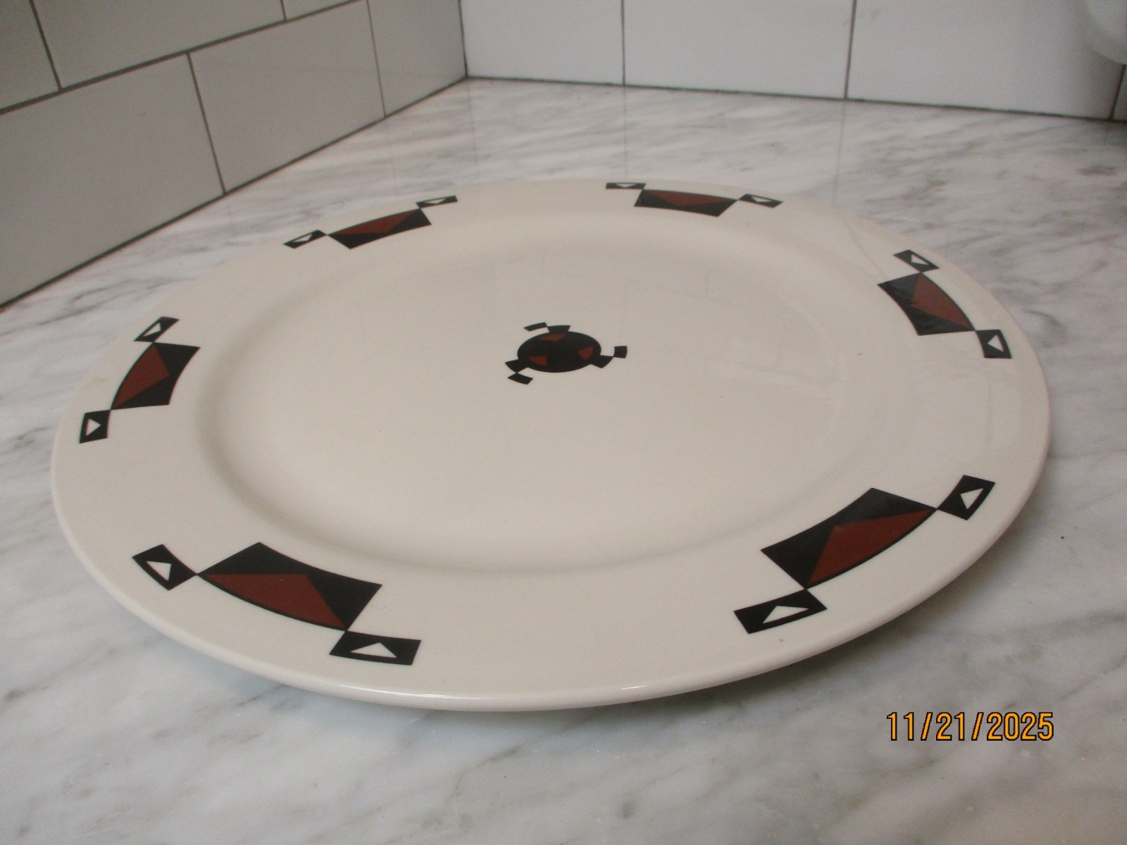 Vintage Yosemite AHWAHNEE Round Platter (12 Inches) Sterling China Co.