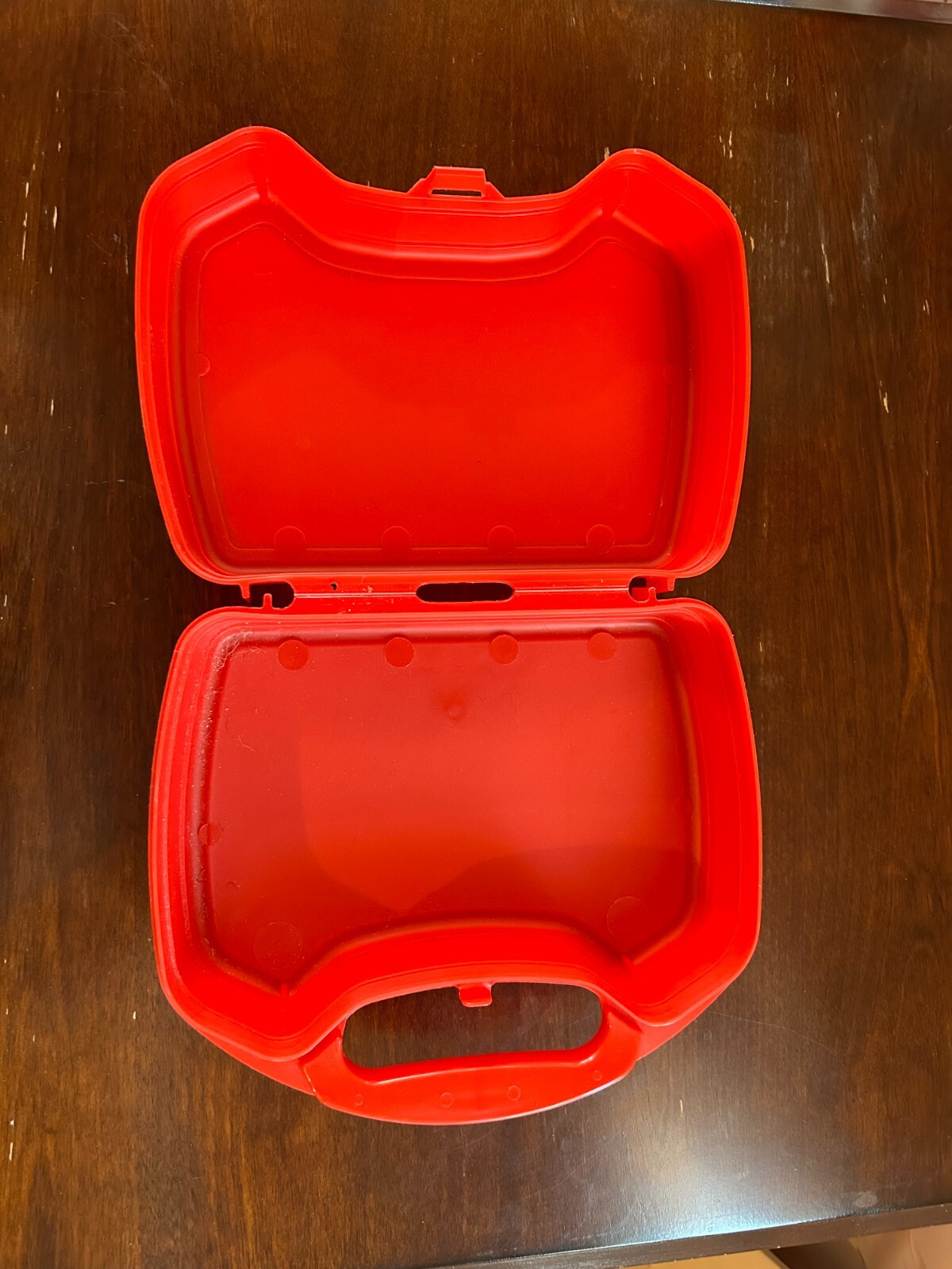 Yellowstone National Park Old Faithful Geyser Red Plastic Lunch Box