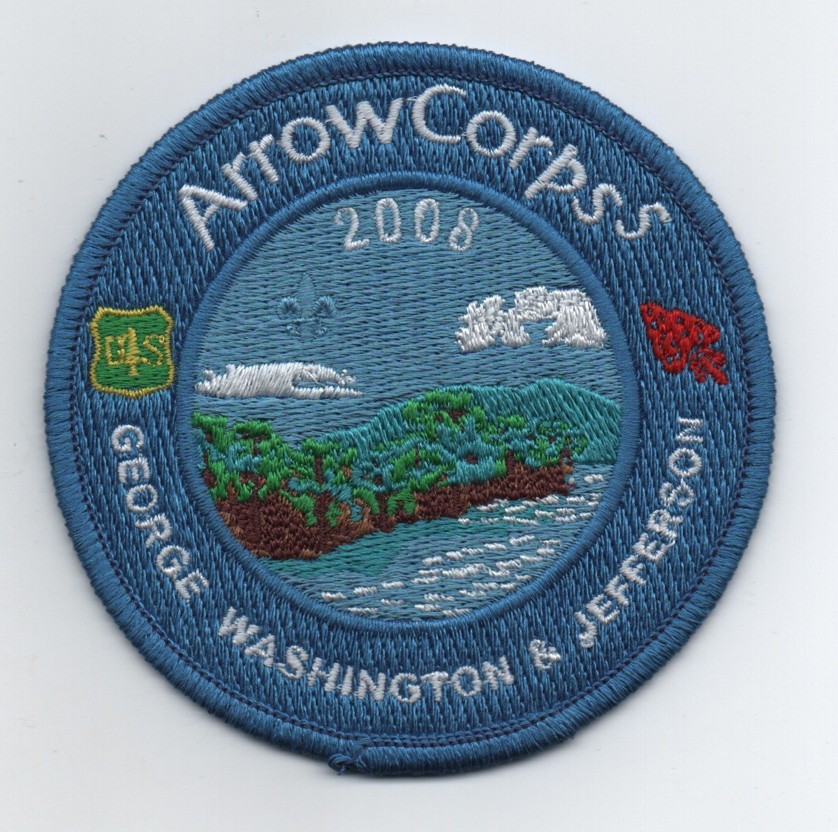 2008 OA Arrow Corps/USFS George Washington & Jefferson Patch, Mint