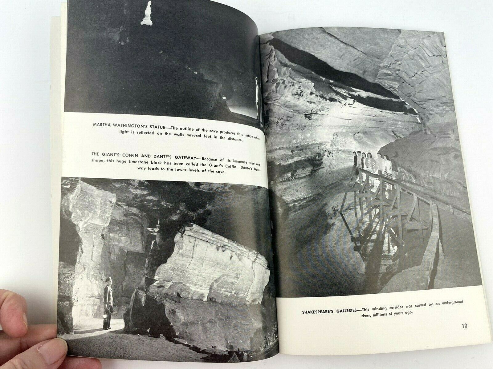Mammoth Cave National Park Kentucky 1951 A Pictorial Study Booklet Maps Photos