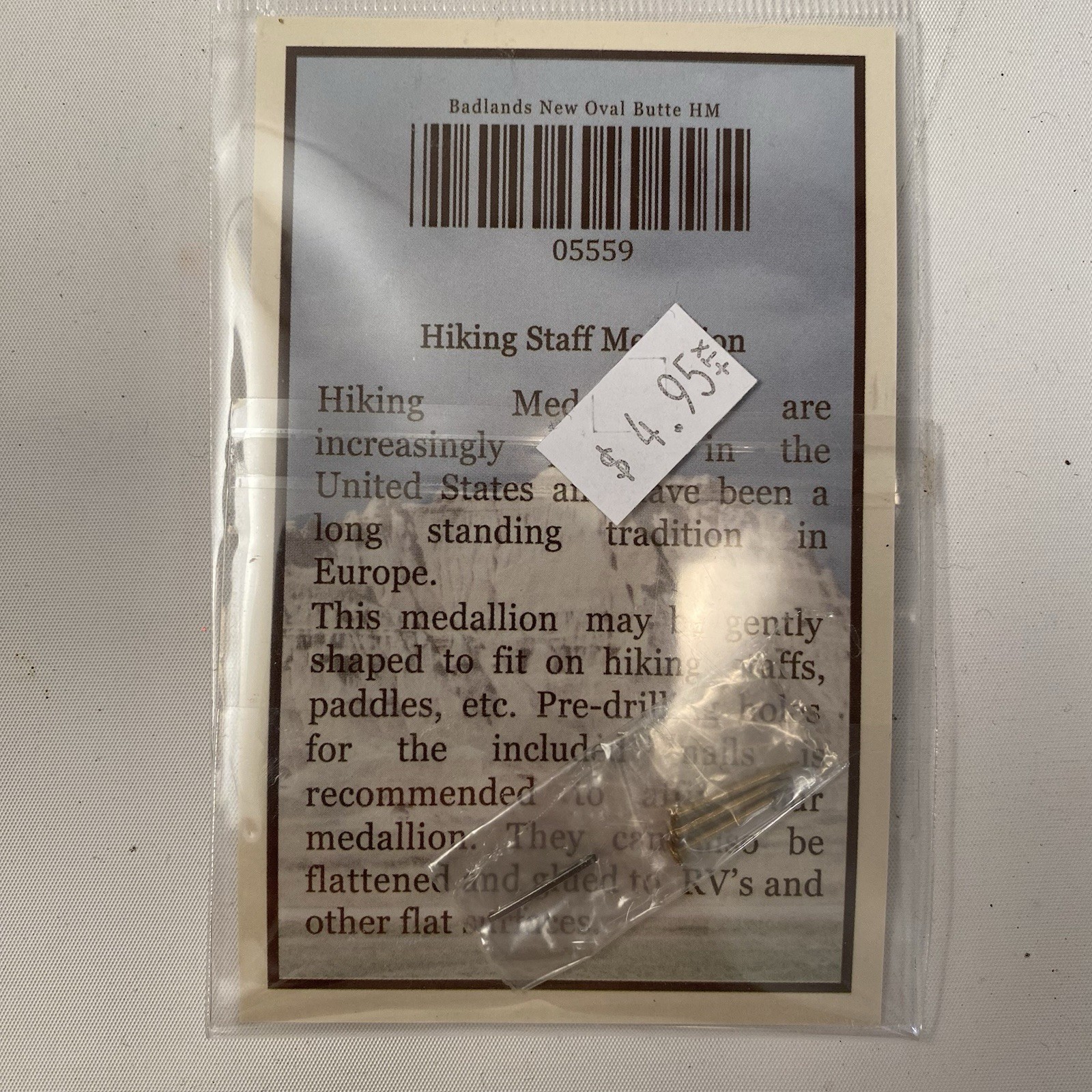Badlands National Park Collector Ed South Dakota Hiking Walking Staff Medallion