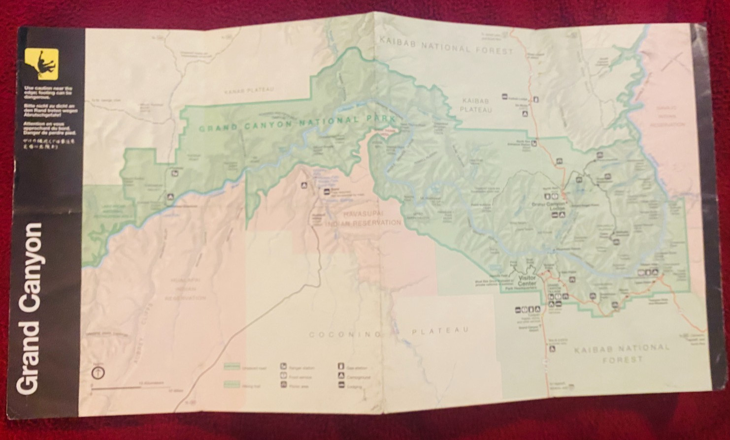 Grand Canyon National Park Maps Lot National Geographic TopoMap NPS Guide