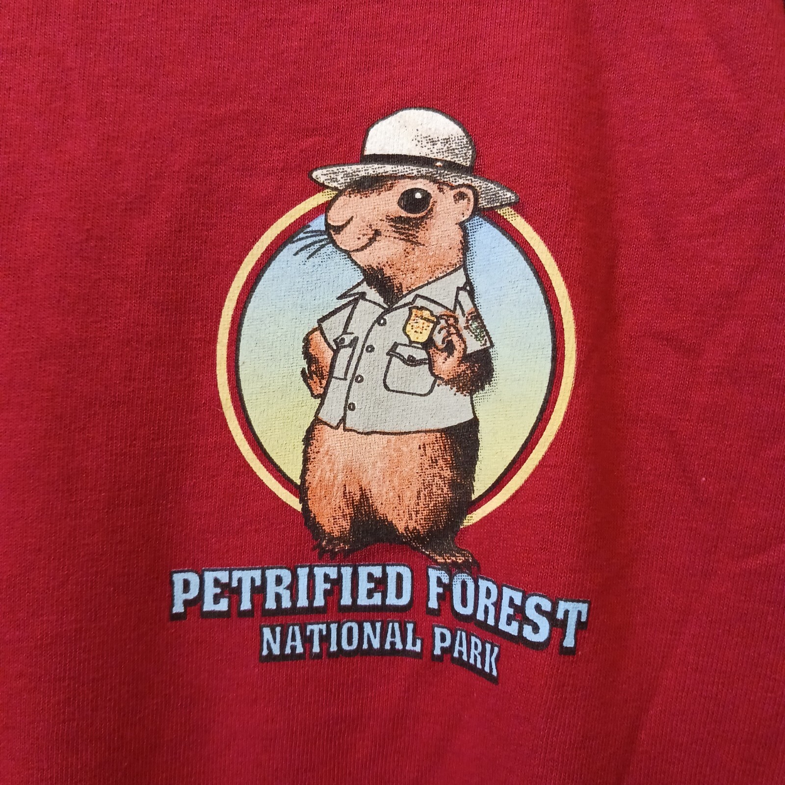 Petrified Forest T-Shirt Unisex Sz 2XL Red We Are All Rangers Here…Gildan #B1